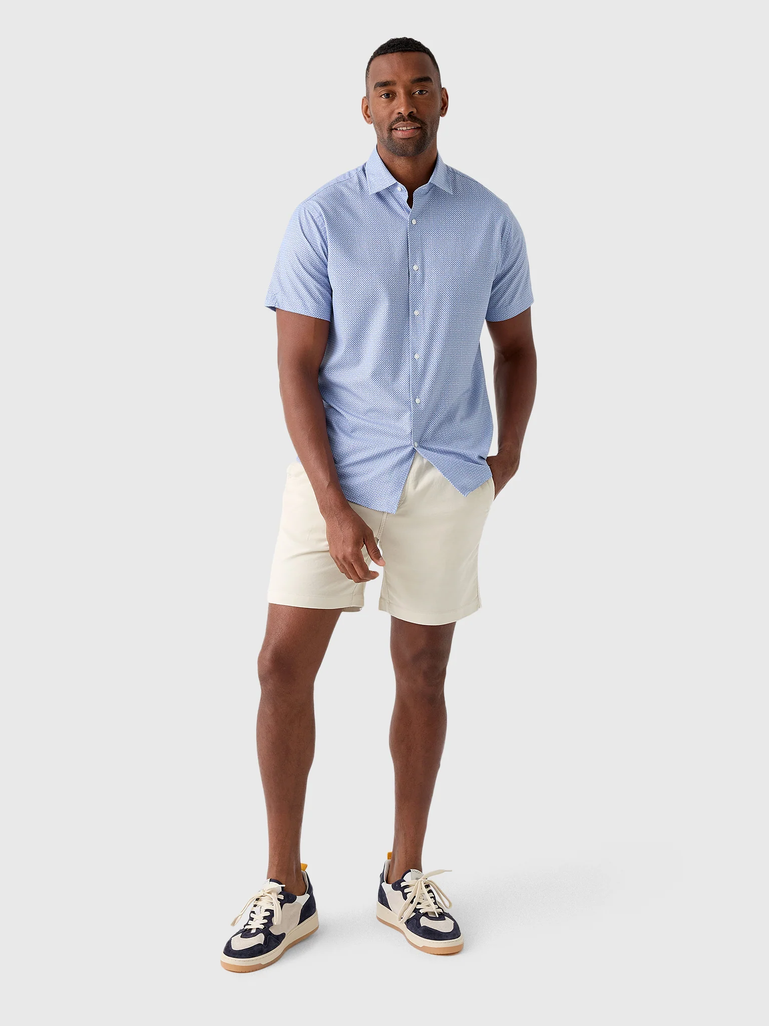 Peter Millar Crown Men's Patton Performance Poplin Sport Shirt - Image 2