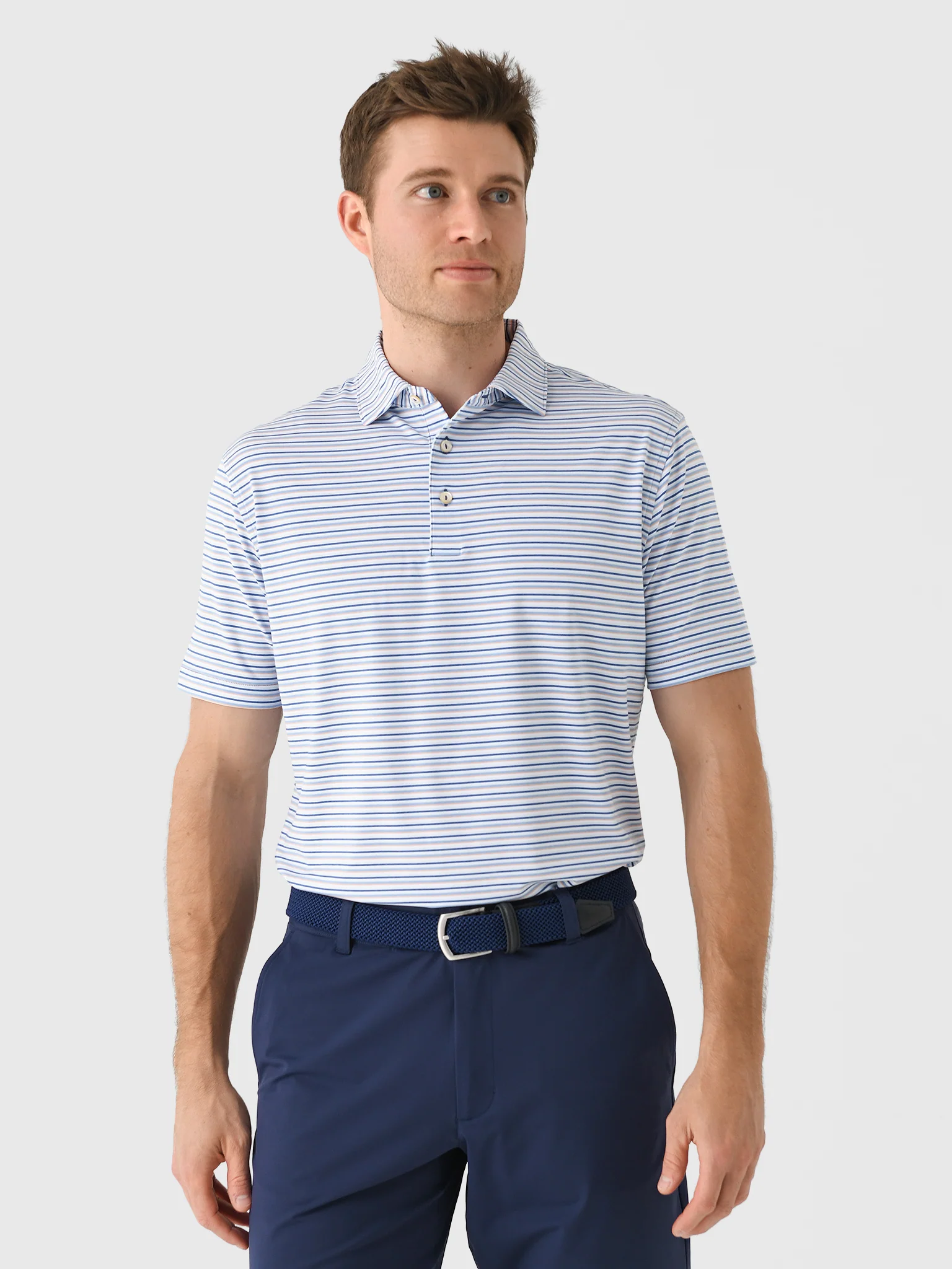 Peter Millar Crown Sport Men's Avent Performance Jersey Polo
