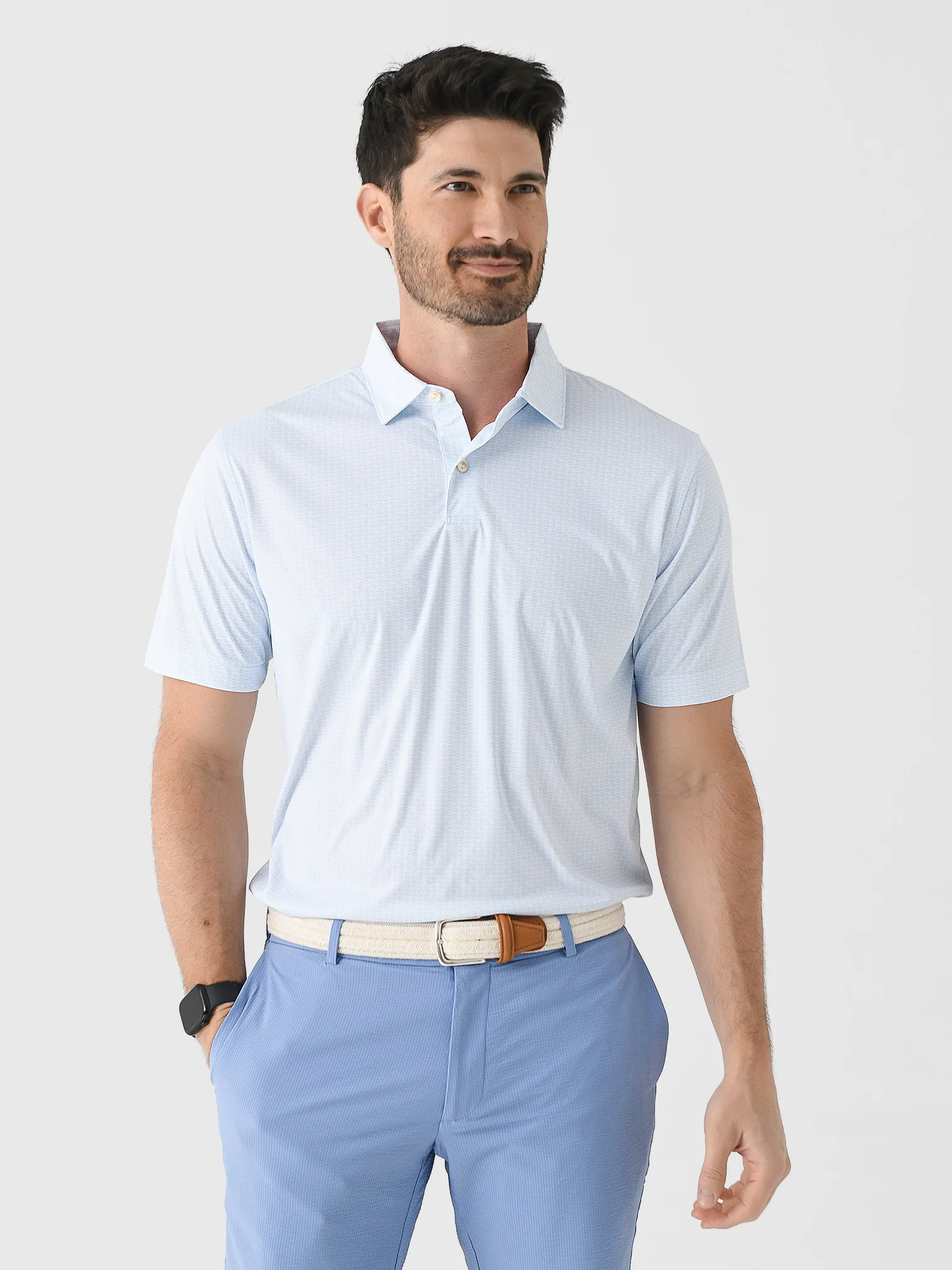 Peter Millar Crown Sport Men's Featherweight Rays For Days Polo