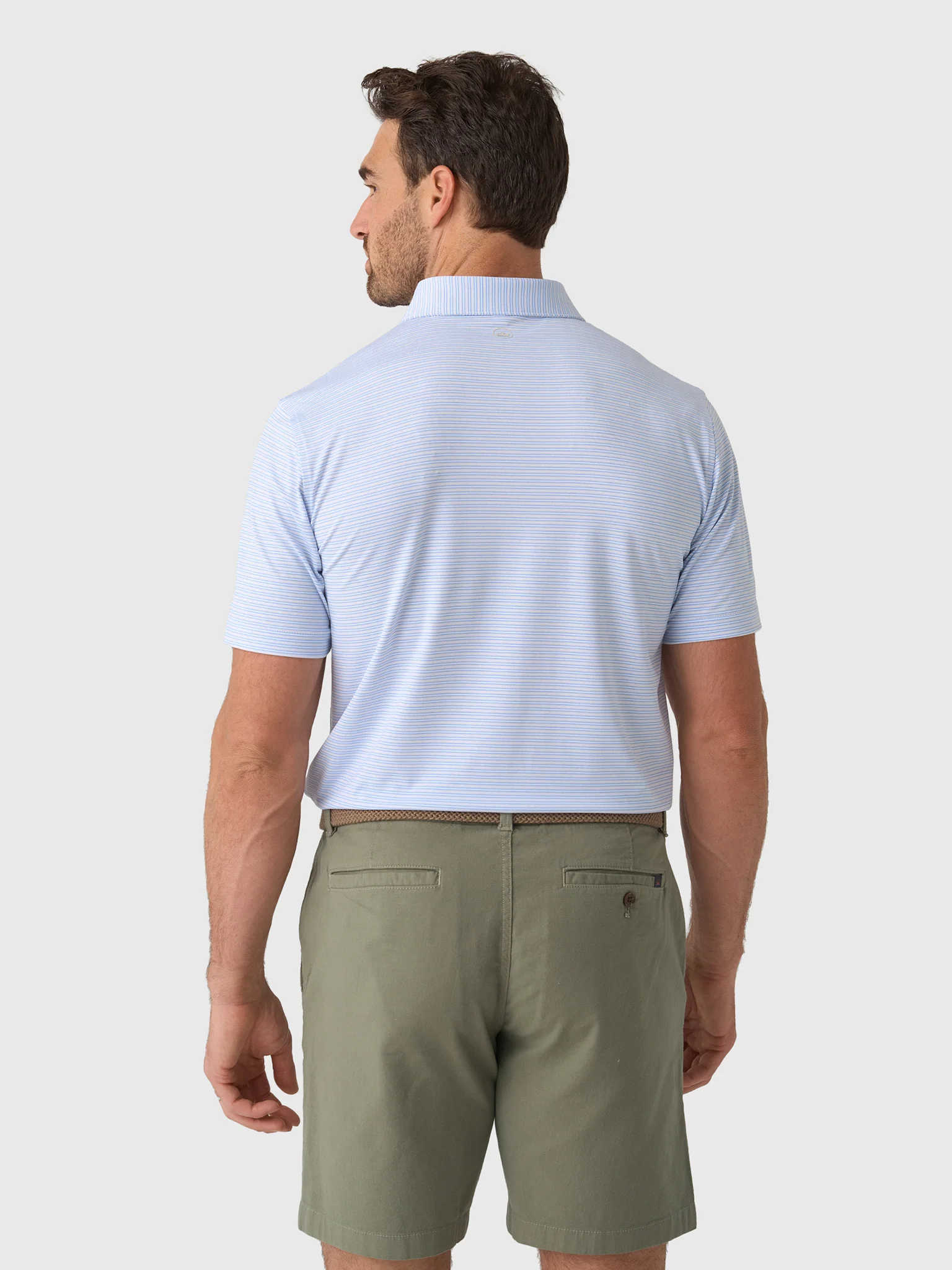 Peter Millar Crown Sport Men's Harrington Performance Jersey Polo - Image 4