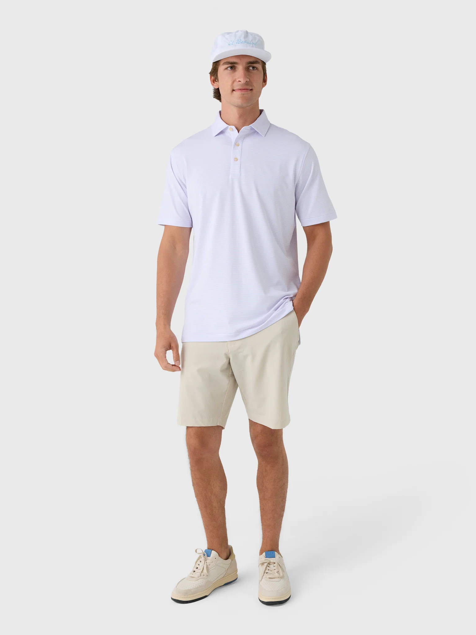 Peter Millar Crown Sport Men's Harrington Performance Jersey Polo - Image 7