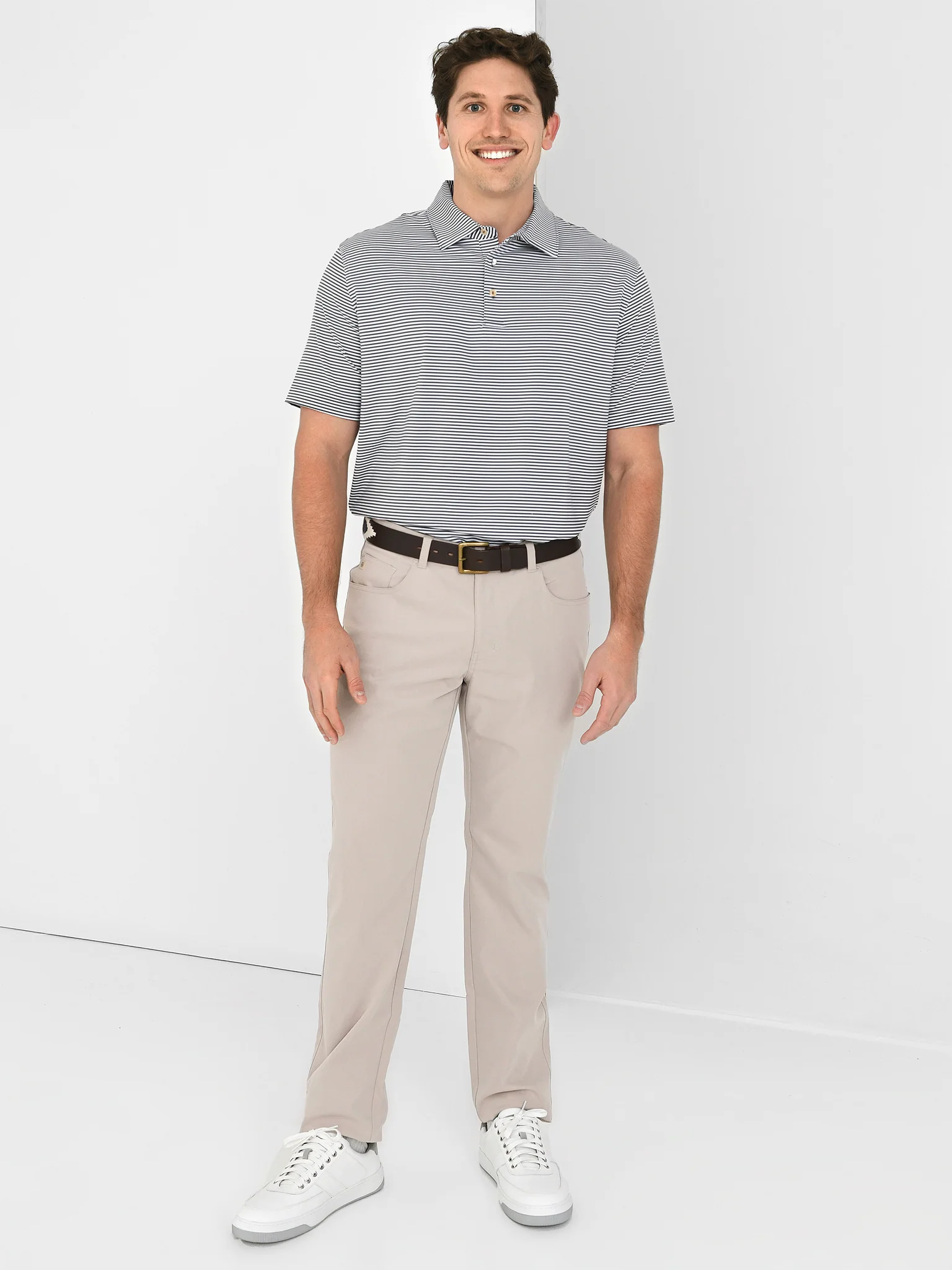 Peter Millar Crown Sport Men's Hales Performance Jersey Polo - Image 4