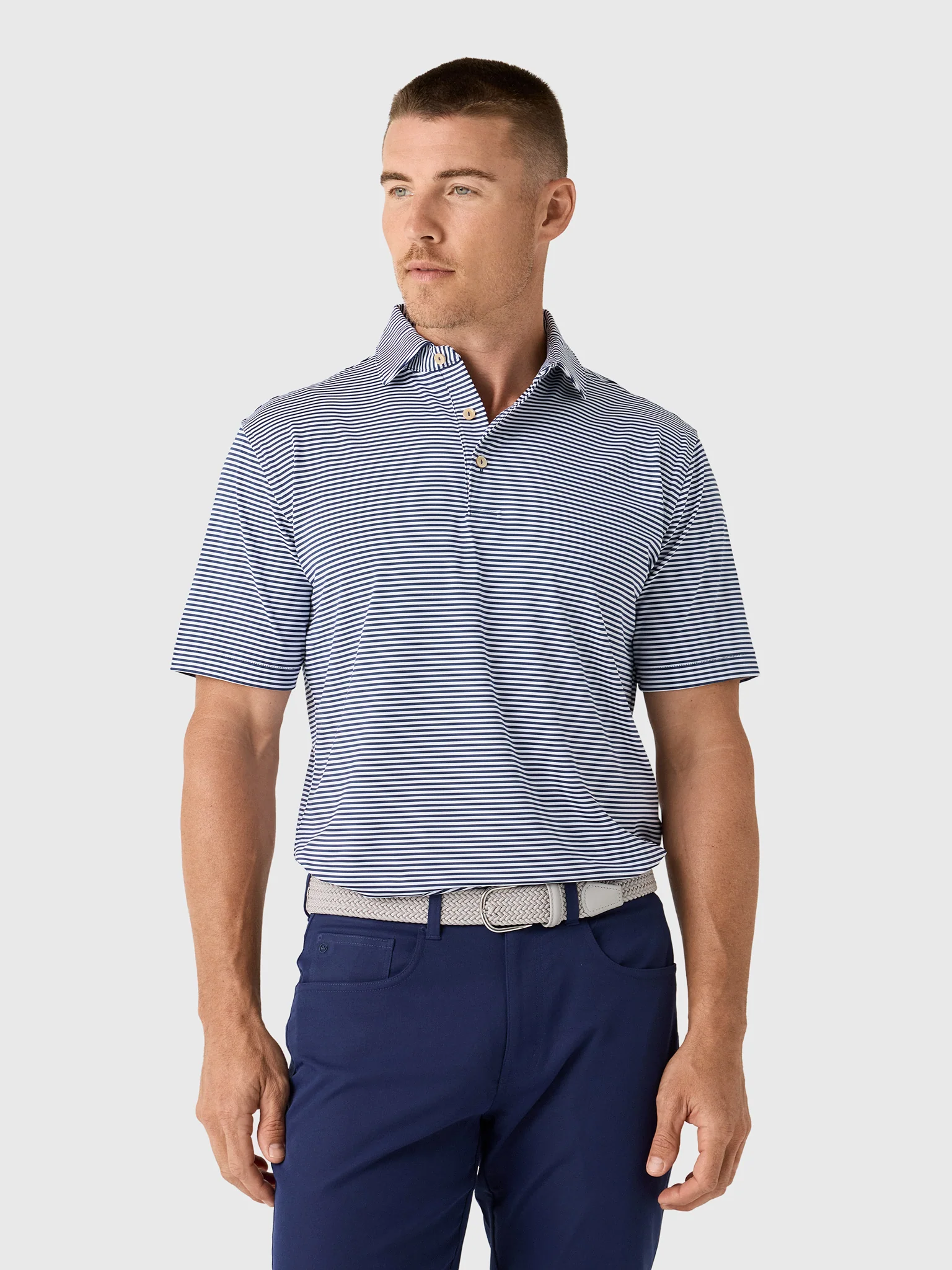 Peter Millar Crown Sport Men's Hales Performance Jersey Polo - Image 7