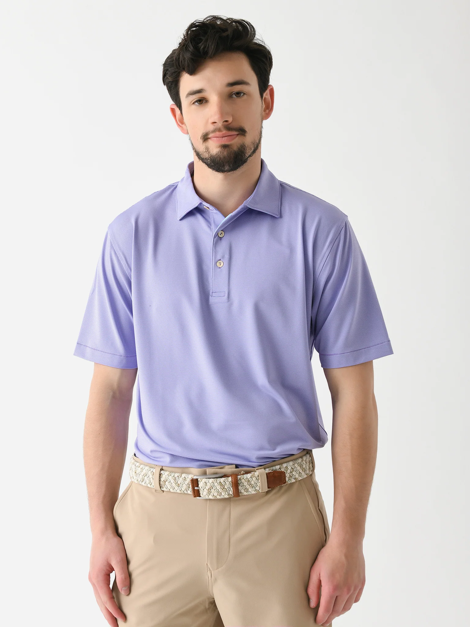 Peter Millar Crown Sport Men's Jubilee Stripe Performance Polo - Image 11