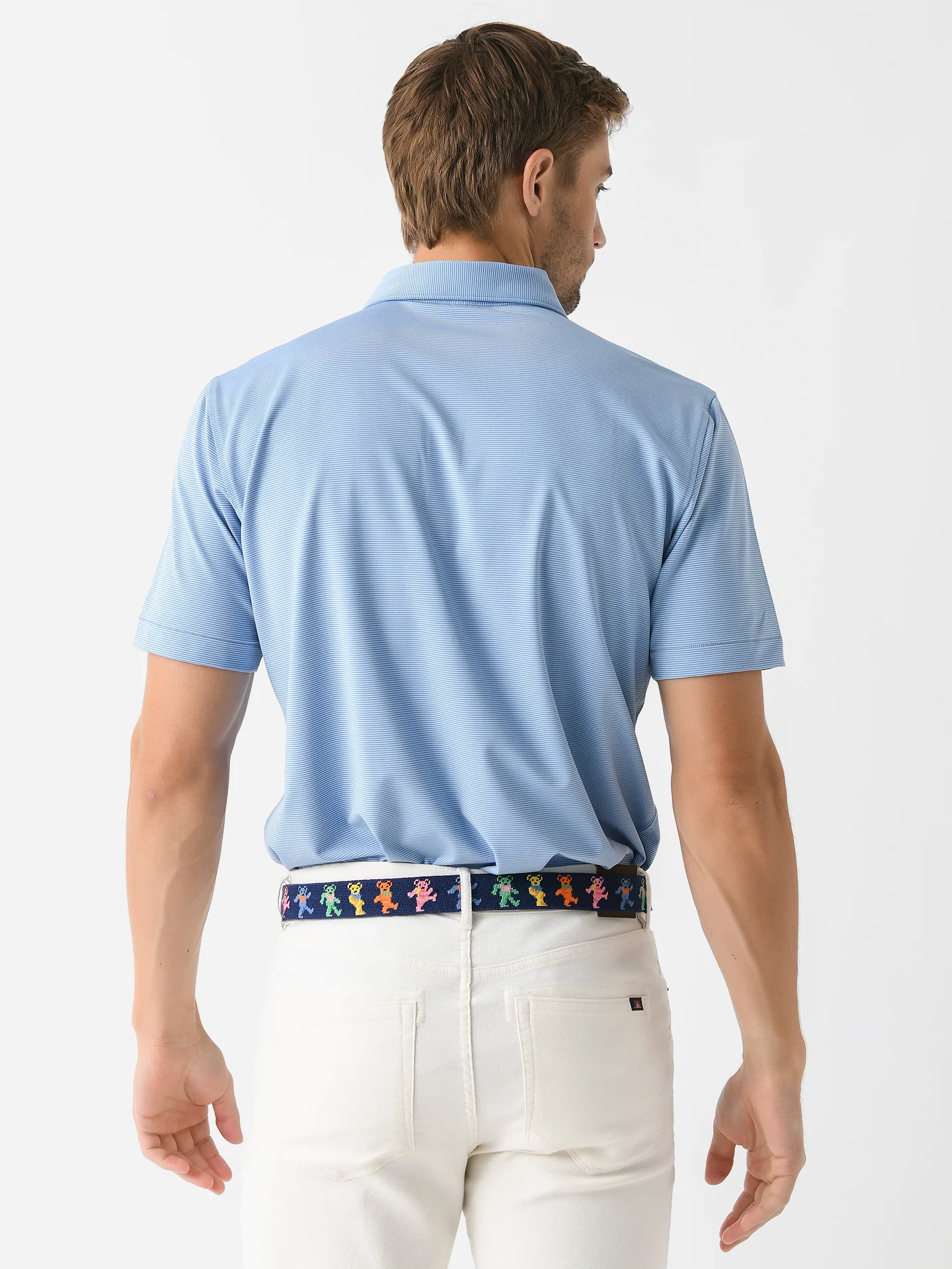 Peter Millar Crown Sport Men's Jubilee Stripe Performance Polo - Image 15