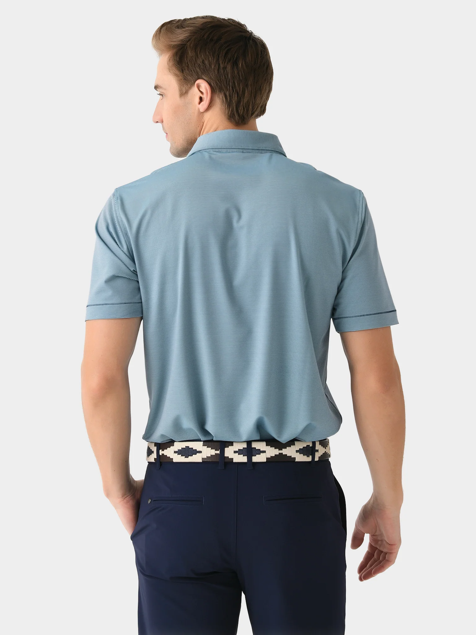 Peter Millar Crown Sport Men's Jubilee Stripe Performance Polo - Image 4