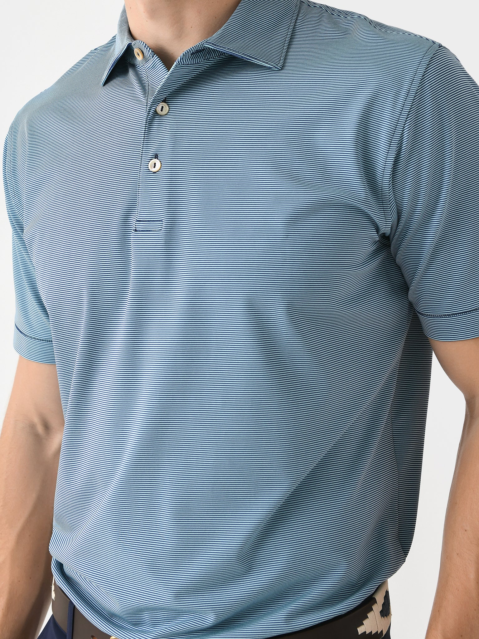 Peter Millar Crown Sport Men's Jubilee Stripe Performance Polo - Image 5