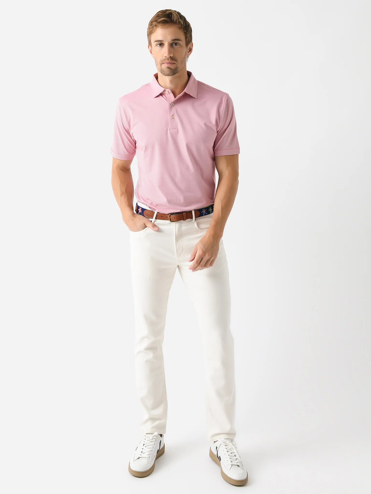 Peter Millar Crown Sport Men's Jubilee Stripe Performance Polo - Image 7