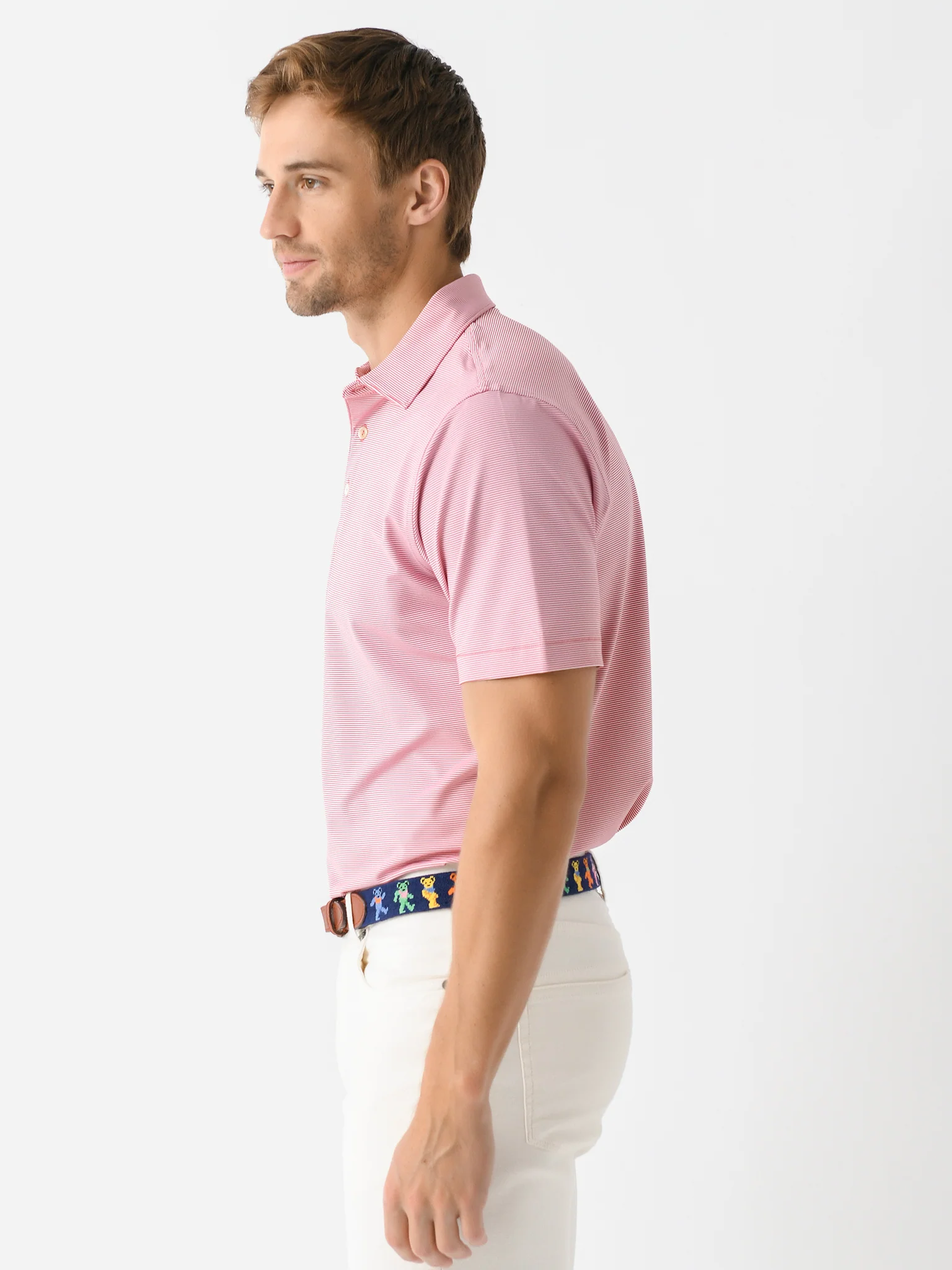 Peter Millar Crown Sport Men's Jubilee Stripe Performance Polo - Image 8