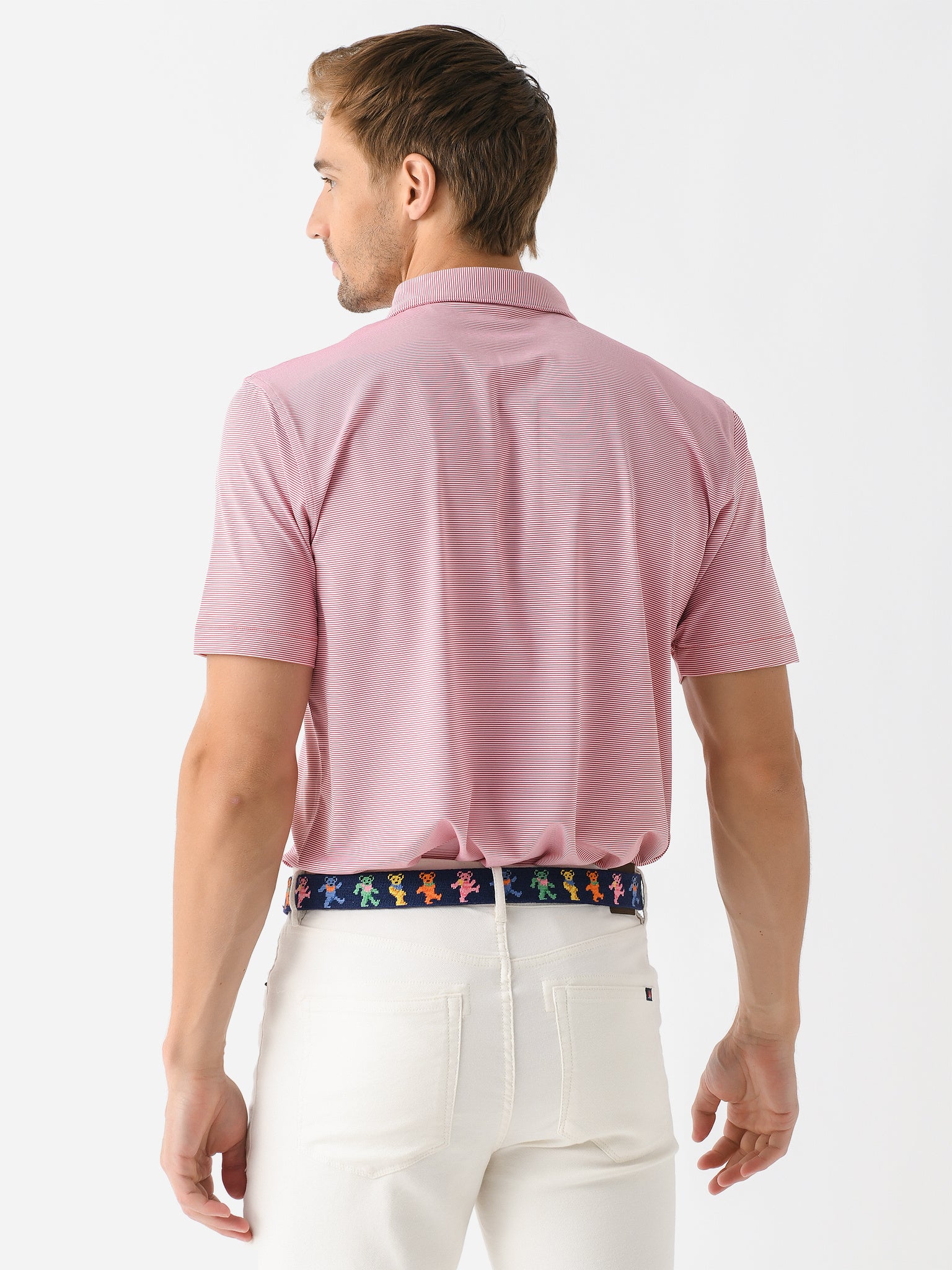 Peter Millar Crown Sport Men's Jubilee Stripe Performance Polo - Image 9