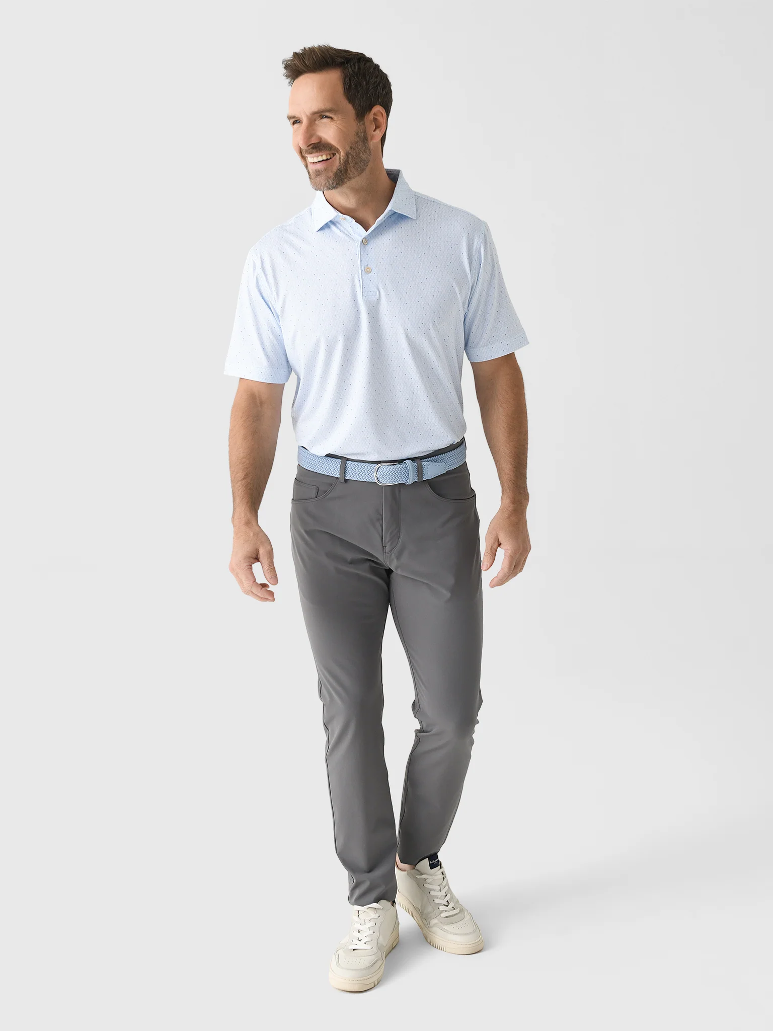 Peter Millar Crown Sport Men's Lacrosse Performance Jersey Polo - Image 2
