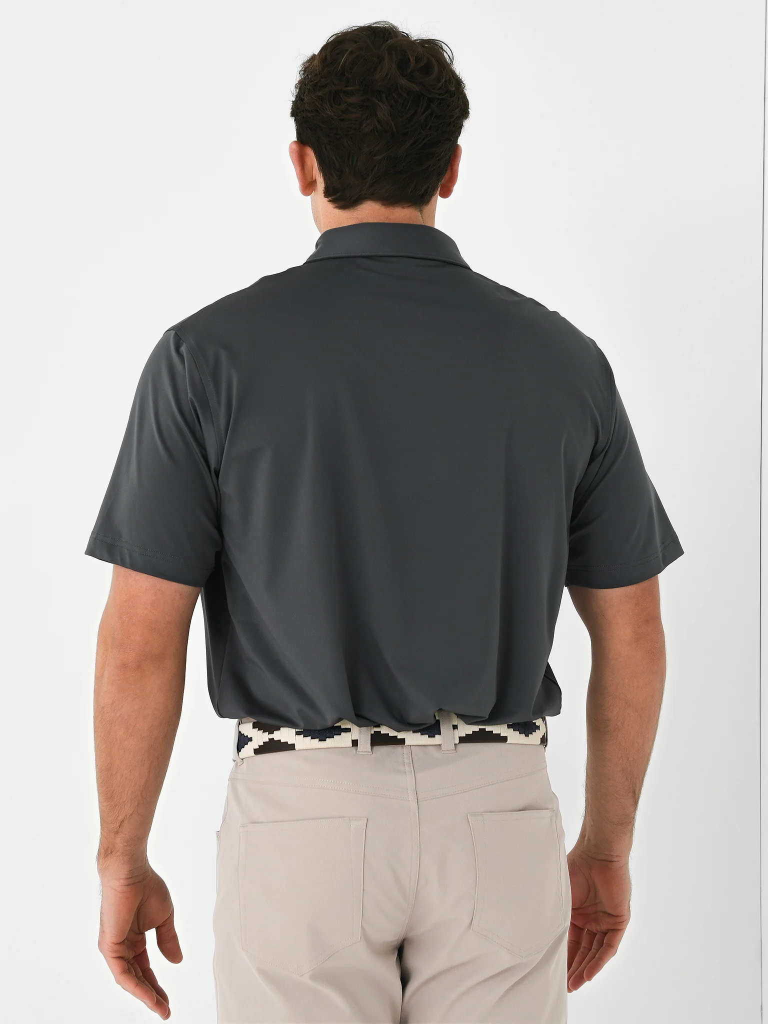 Peter Millar Crown Sport Men's Solid Performance Jersey Polo - Image 4