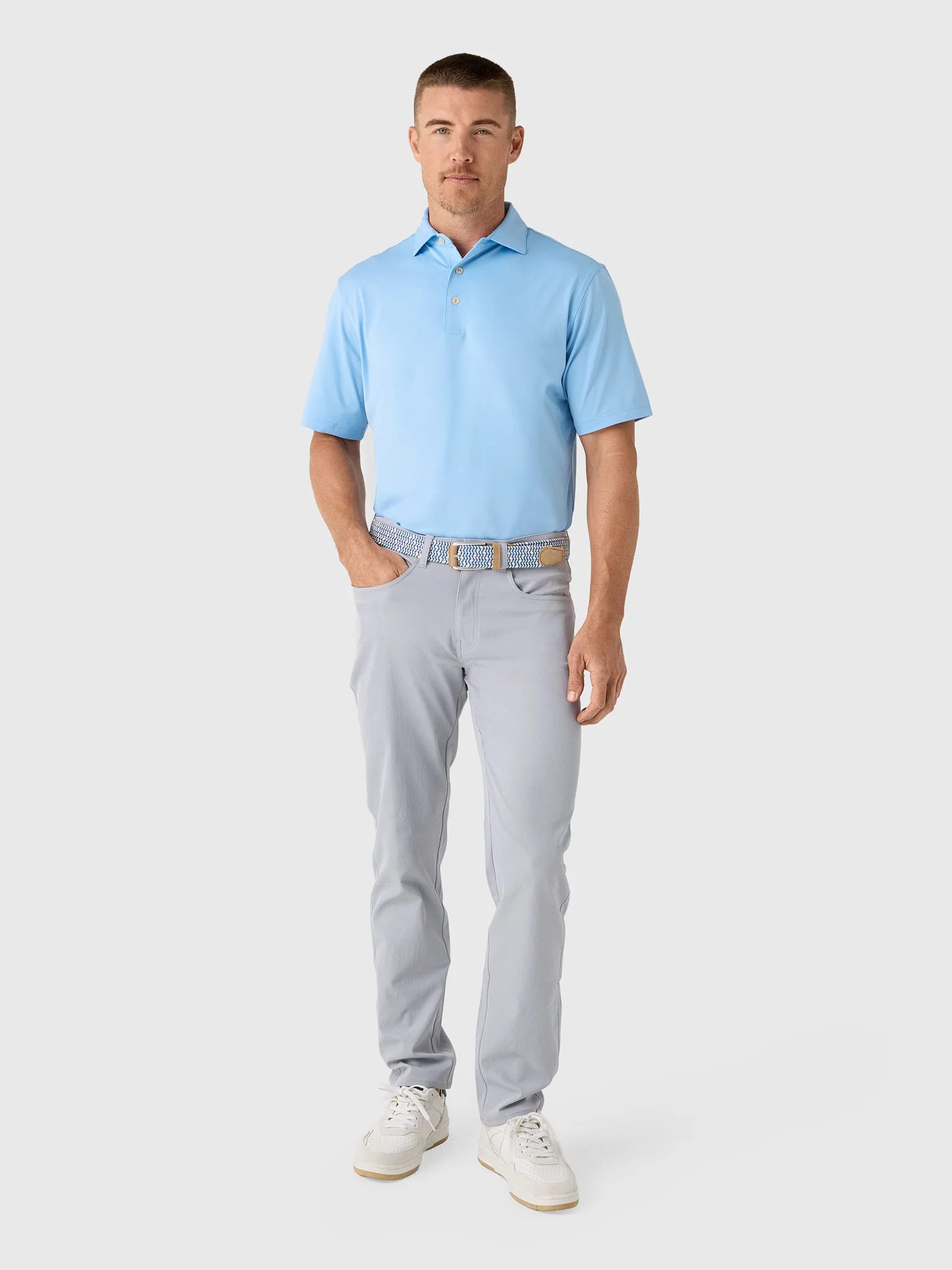 Peter Millar Crown Sport Men's Solid Performance Jersey Polo - Image 7