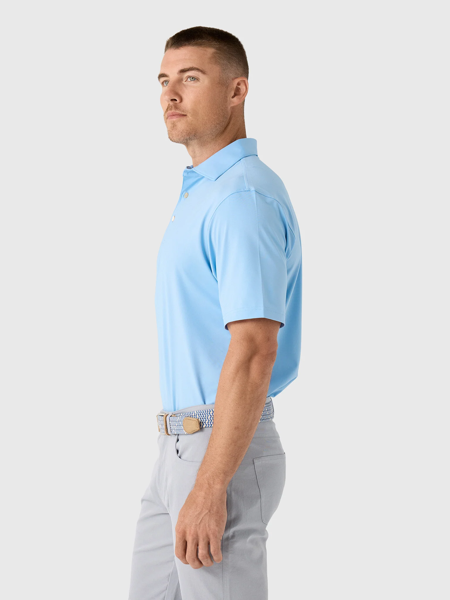 Peter Millar Crown Sport Men's Solid Performance Jersey Polo - Image 8