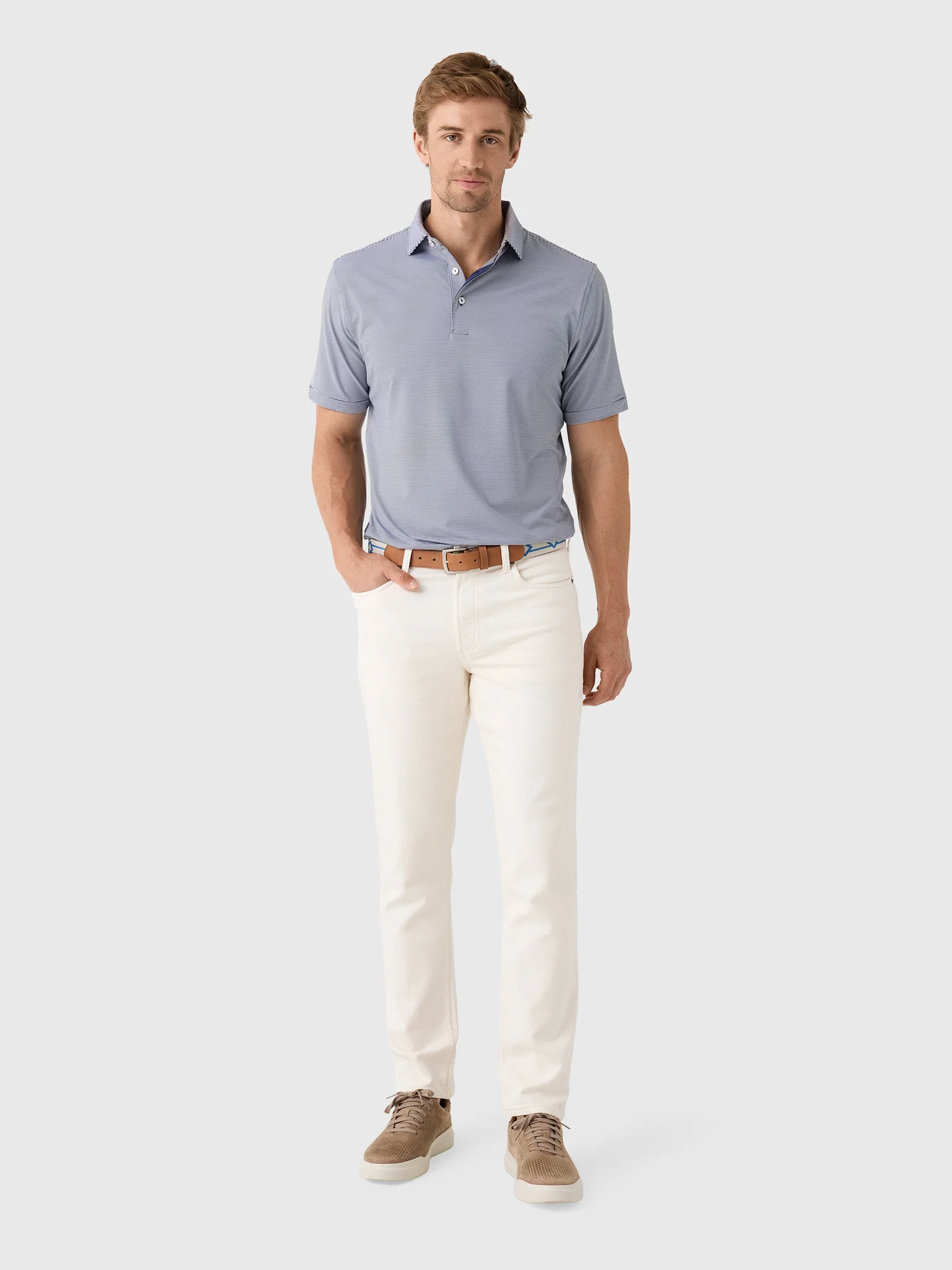 Peter Millar Crown Sport Men's Jubilee Stripe Performance Polo - Image 7