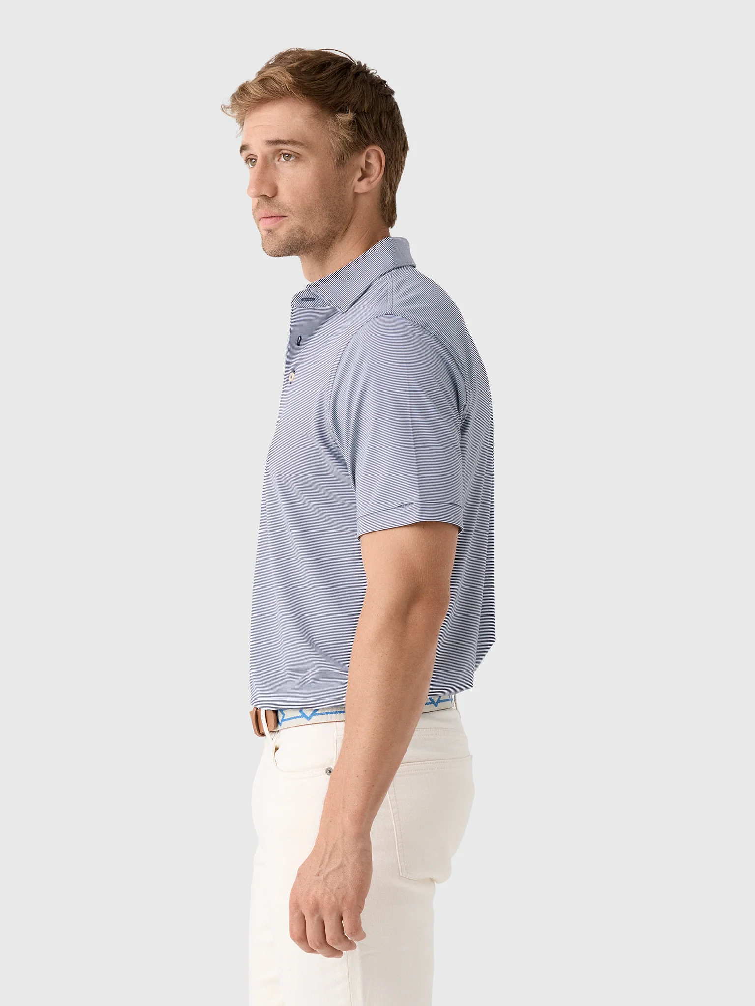 Peter Millar Crown Sport Men's Jubilee Stripe Performance Polo - Image 8