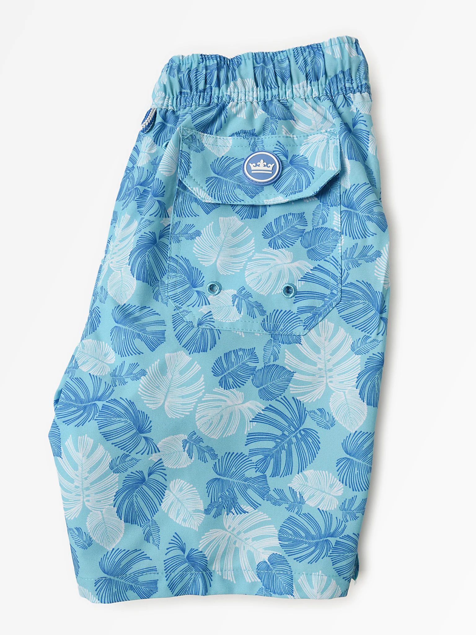 Peter Millar Youth Collection Boys' Linework Monstera Swim Trunk - Image 3