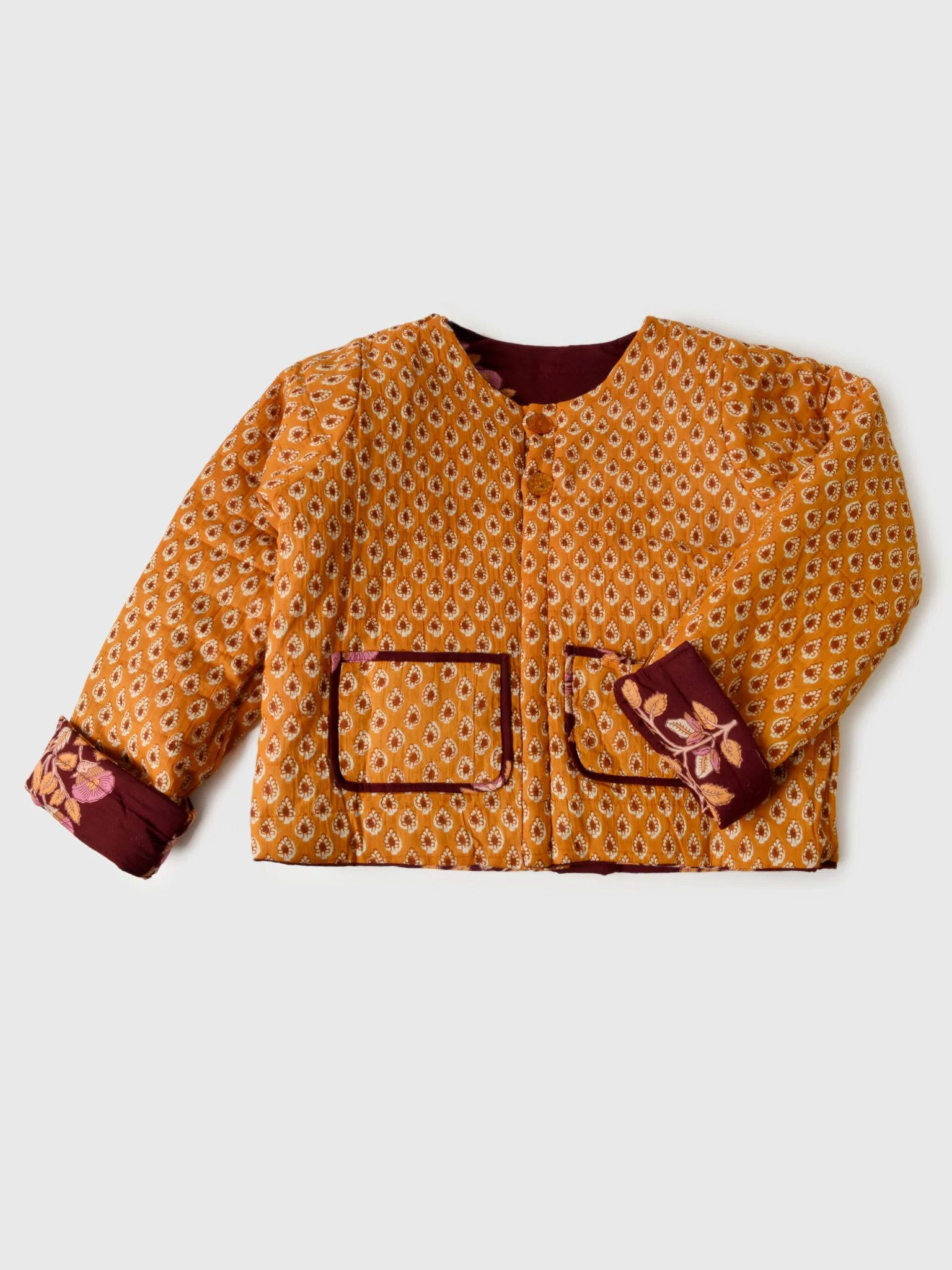 Pink Chicken Girls' Reversible Quilted Jacket - Image 5