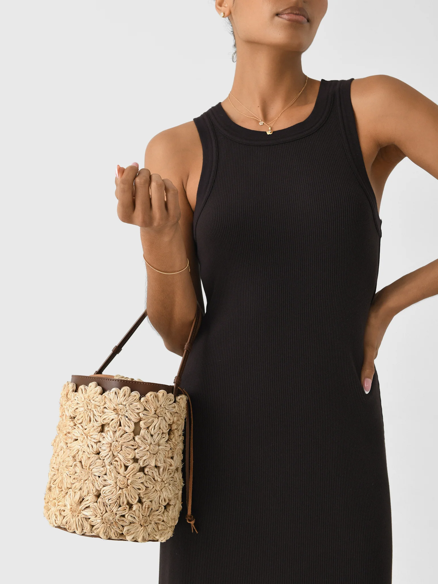 Poolside The Ravello Floral Bucket Bag - Image 2