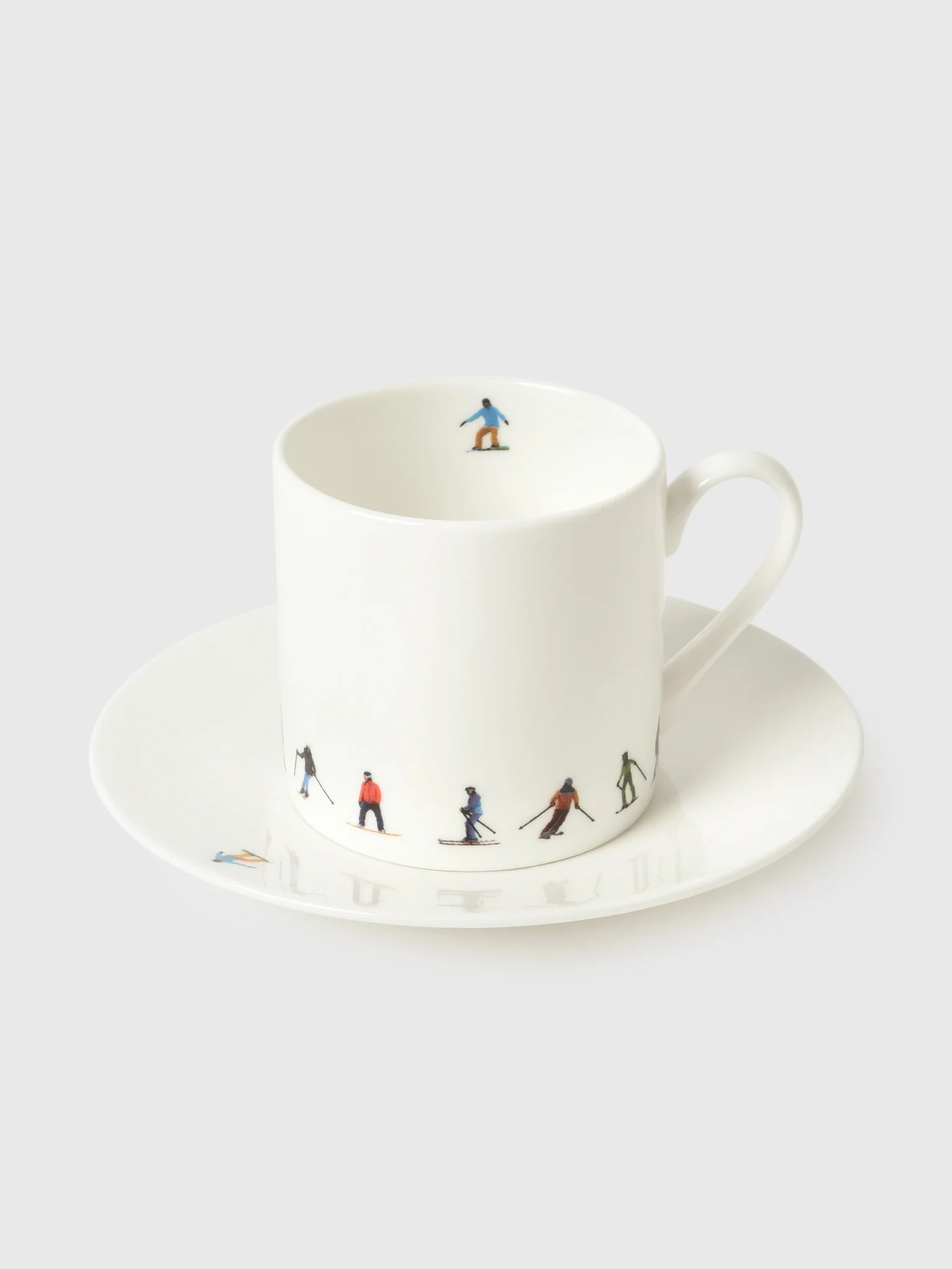 Powderhound Ski Chain Espresso Cup + Saucer