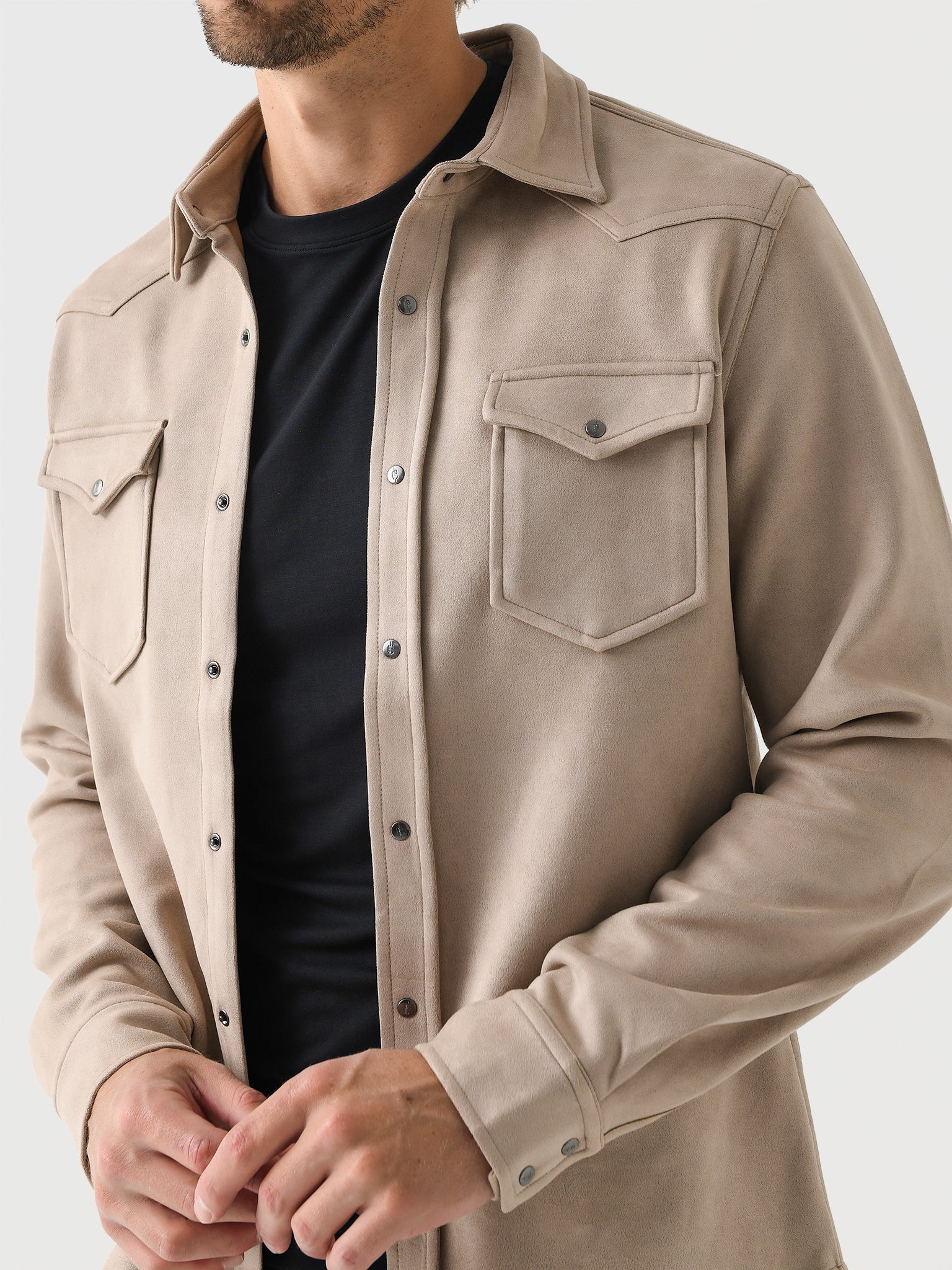 RYE51 Men's The Wyatt Microsuede Shirt Jacket - Image 10