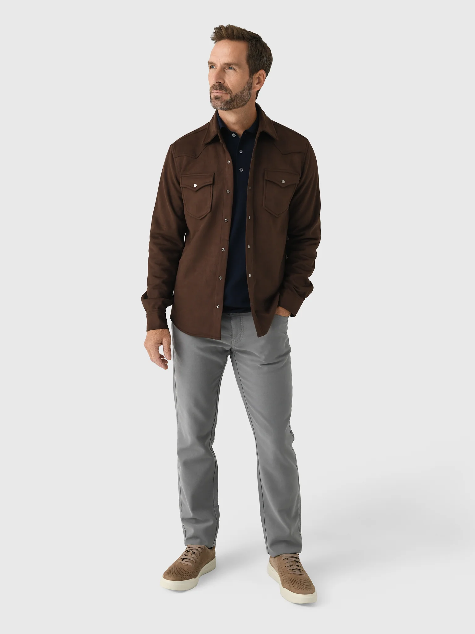 RYE51 Men's The Wyatt Microsuede Shirt Jacket - Image 2