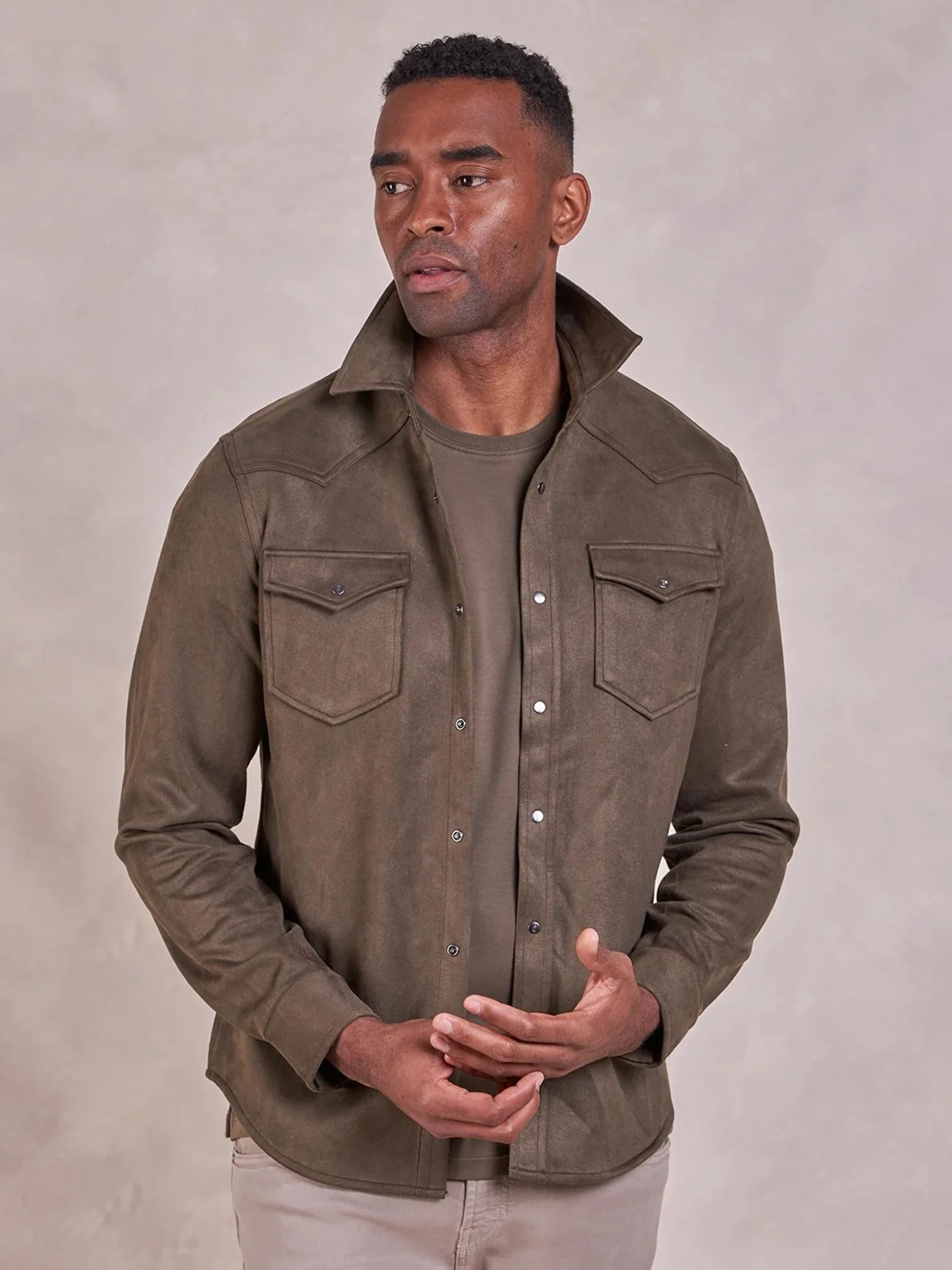 RYE51 Men's The Wyatt Microsuede Shirt Jacket - Image 5