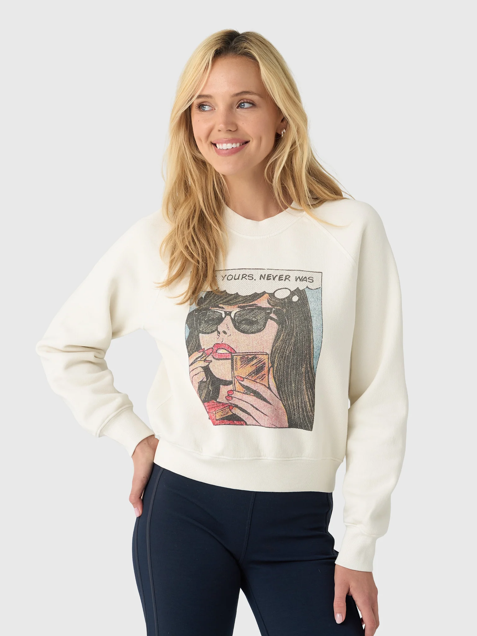 Re/Done Women's Not Yours Classic Crewneck