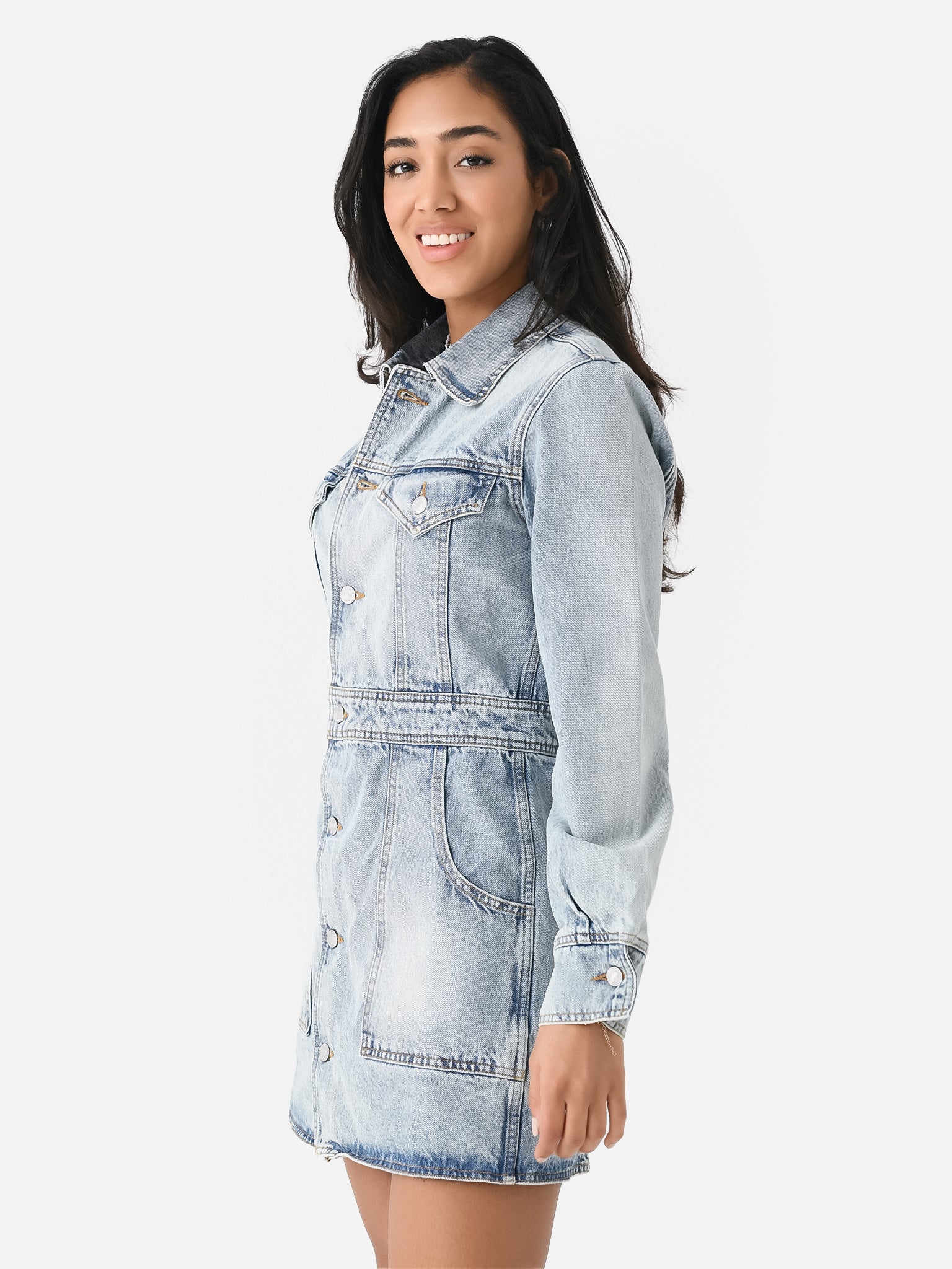 Re/Done Women's Trucker Dress - Image 3