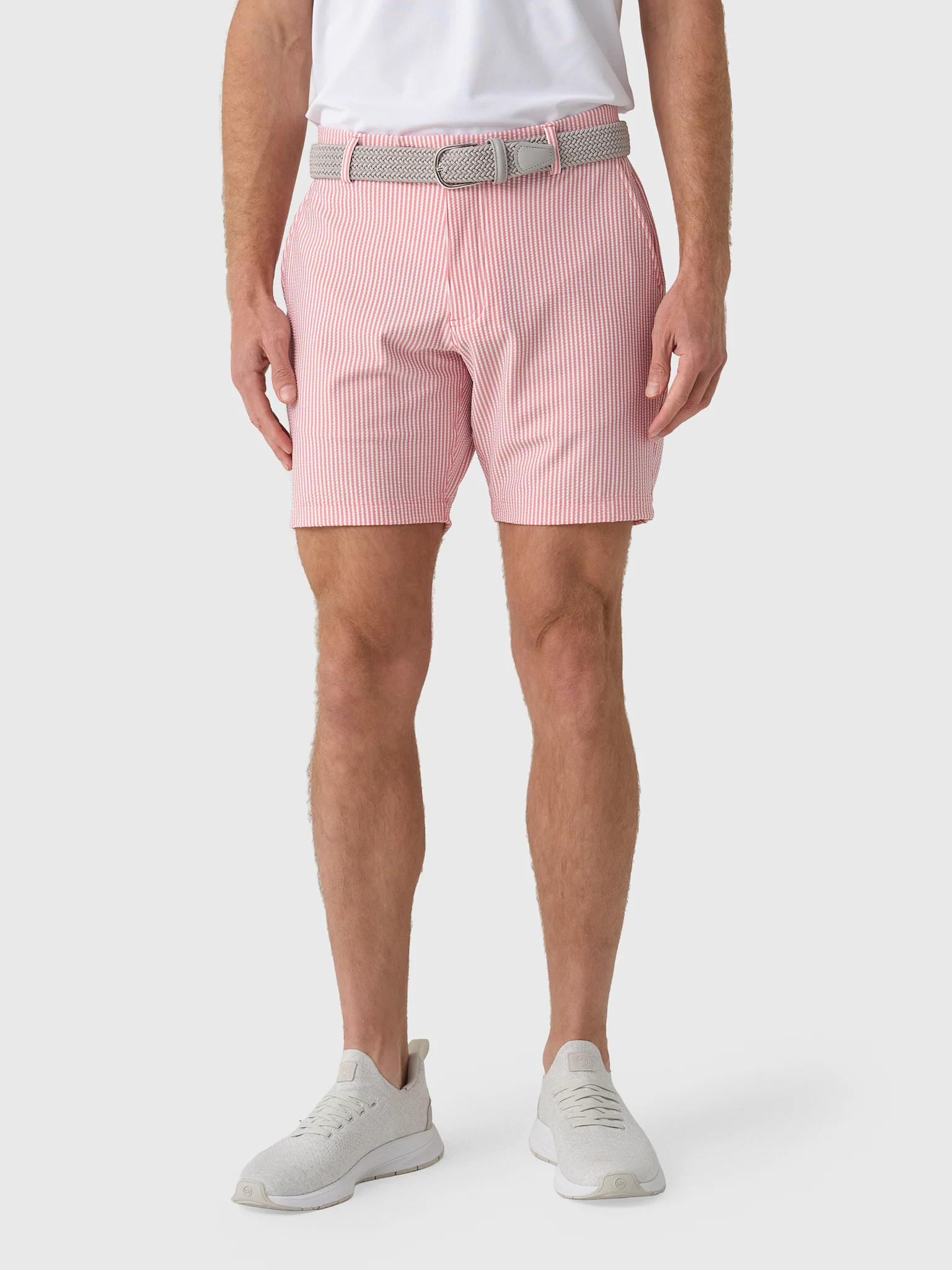 Redvanly Men's Becker Seersucker 7.5" Pull-On Short