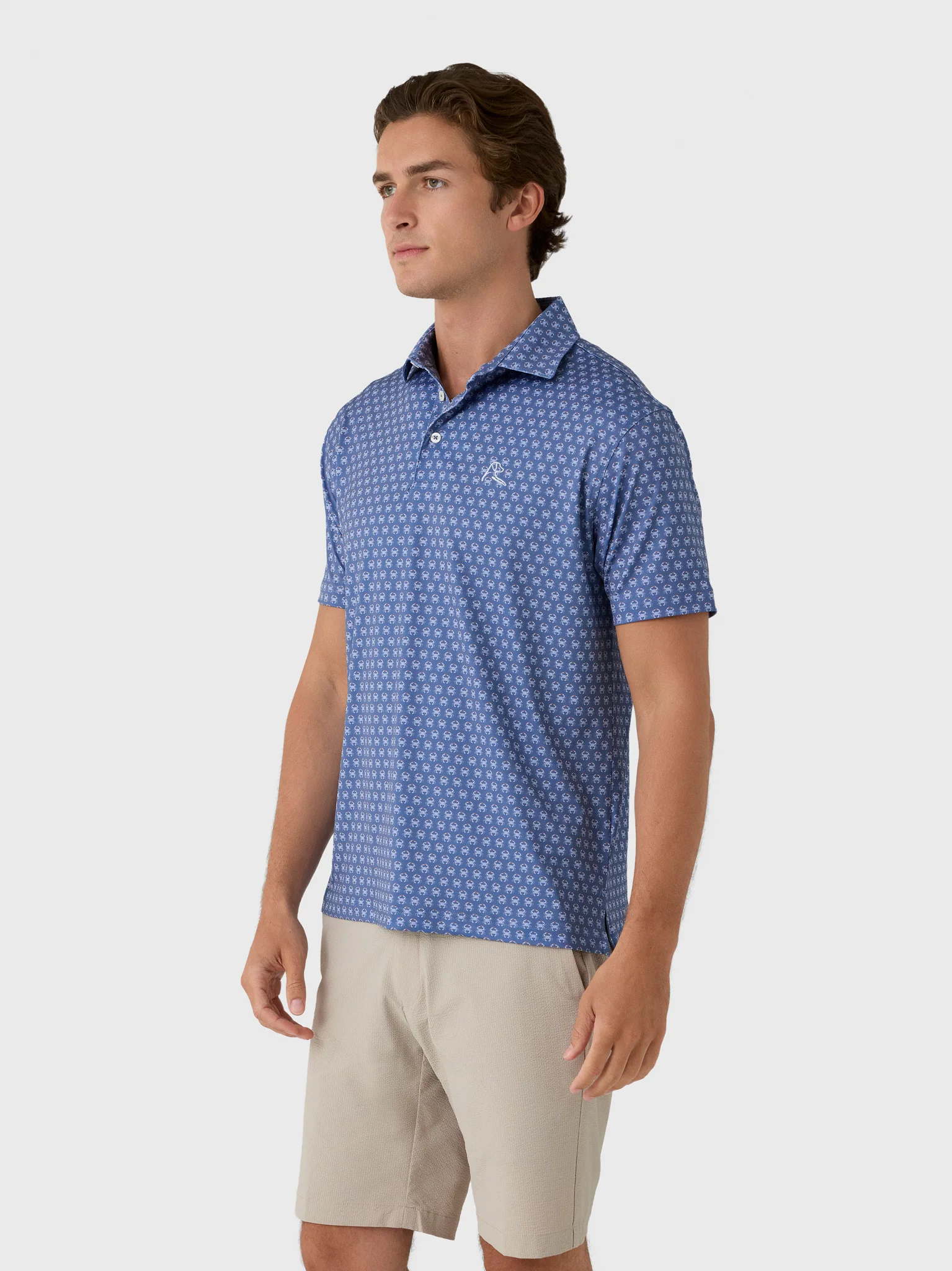 Rhoback Men's The Blue Crab Performance Polo - Image 3