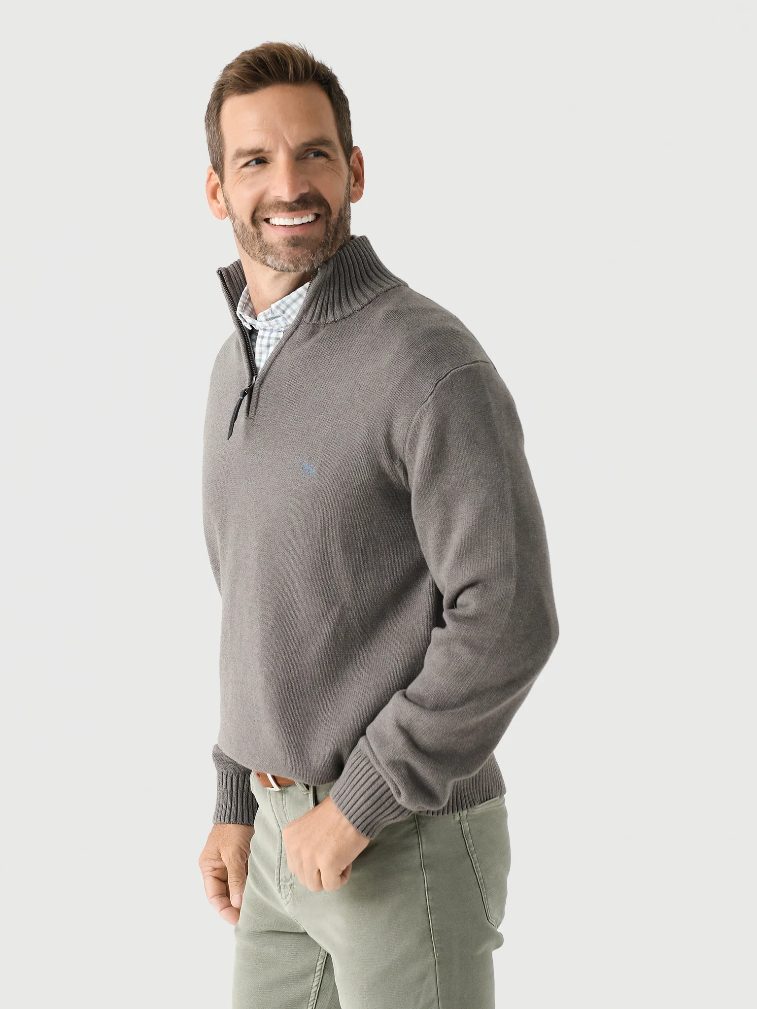 Rodd And Gunn Men's Merrick Bay Quarter-Zip - Image 3