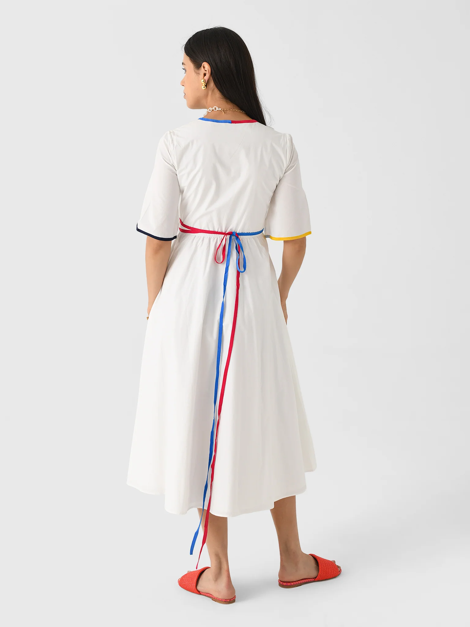 Rosie Assoulin Women's Ribbon Wrap Dress - Image 3