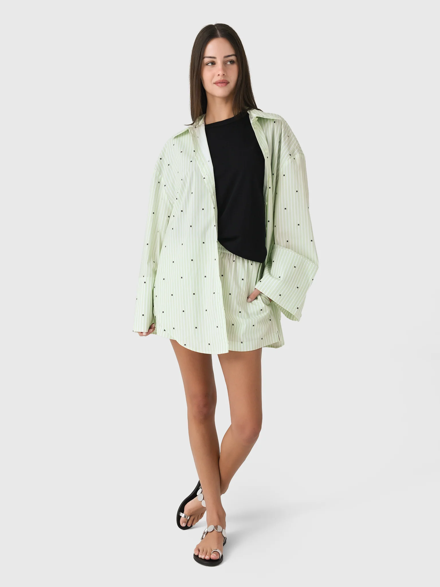 Rotate Women's Poplin Oversized Shirt - Image 2