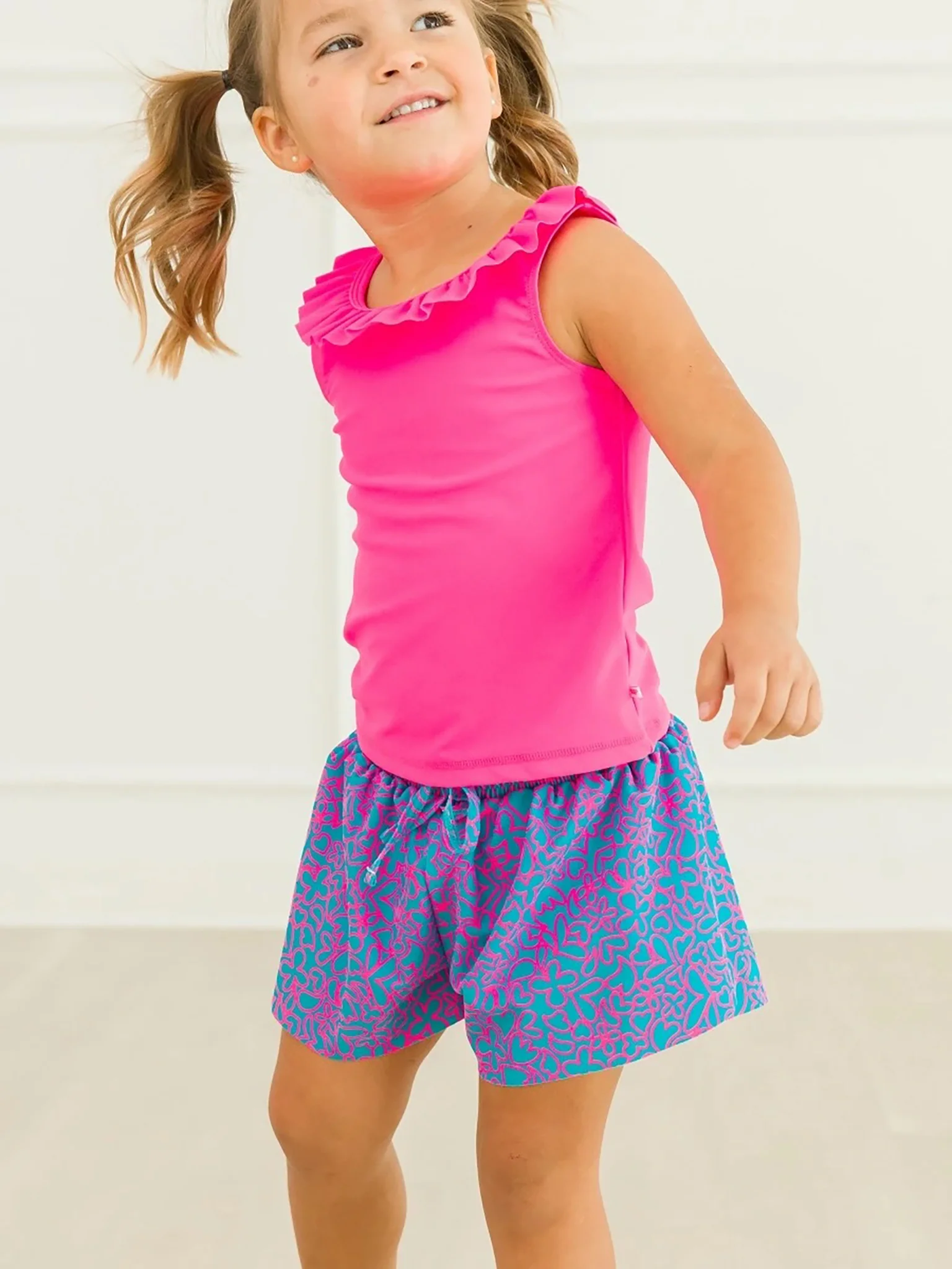 Rufflebutts Girls' Active Ruffle Tank Top - Image 4