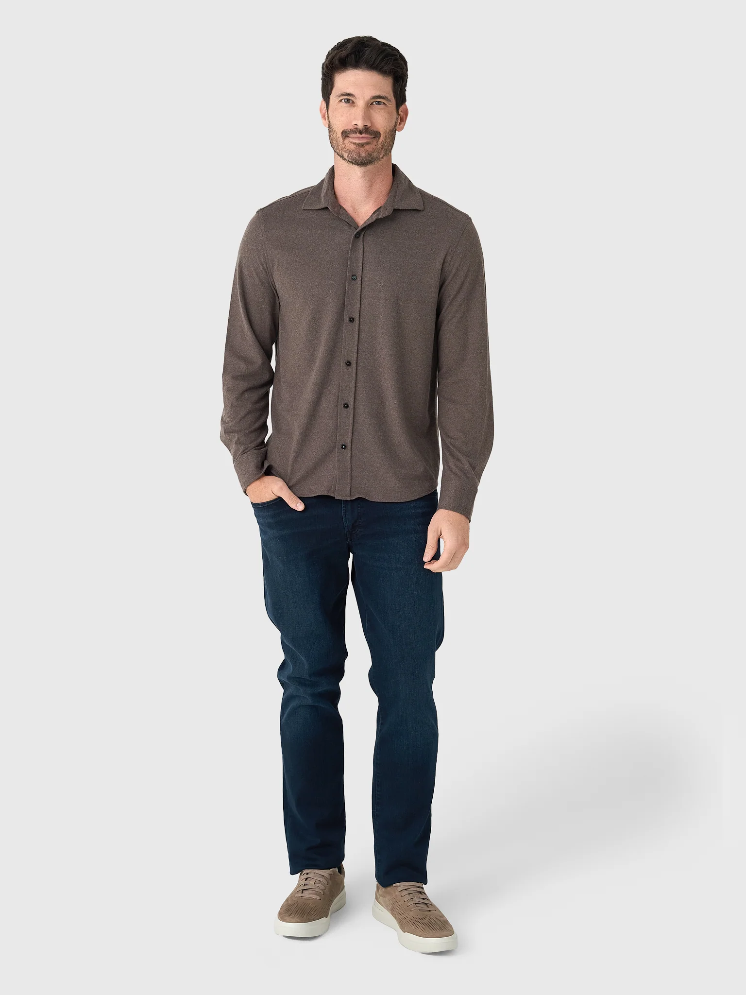 RYE51 Men's The Claude Cashmere Tech Button-Down Shirt - Image 2