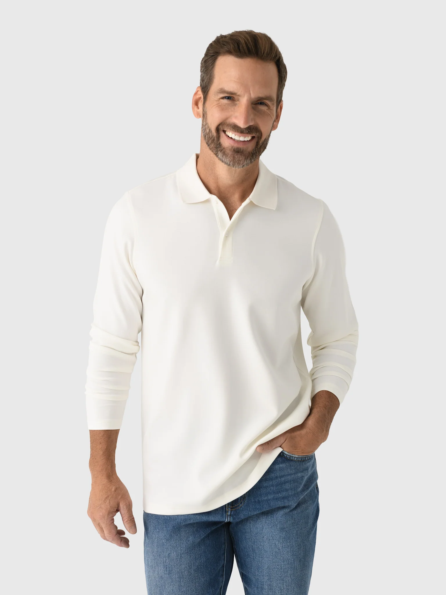 RYE51 Men's The Holden Long Sleeve Polo - Image 5