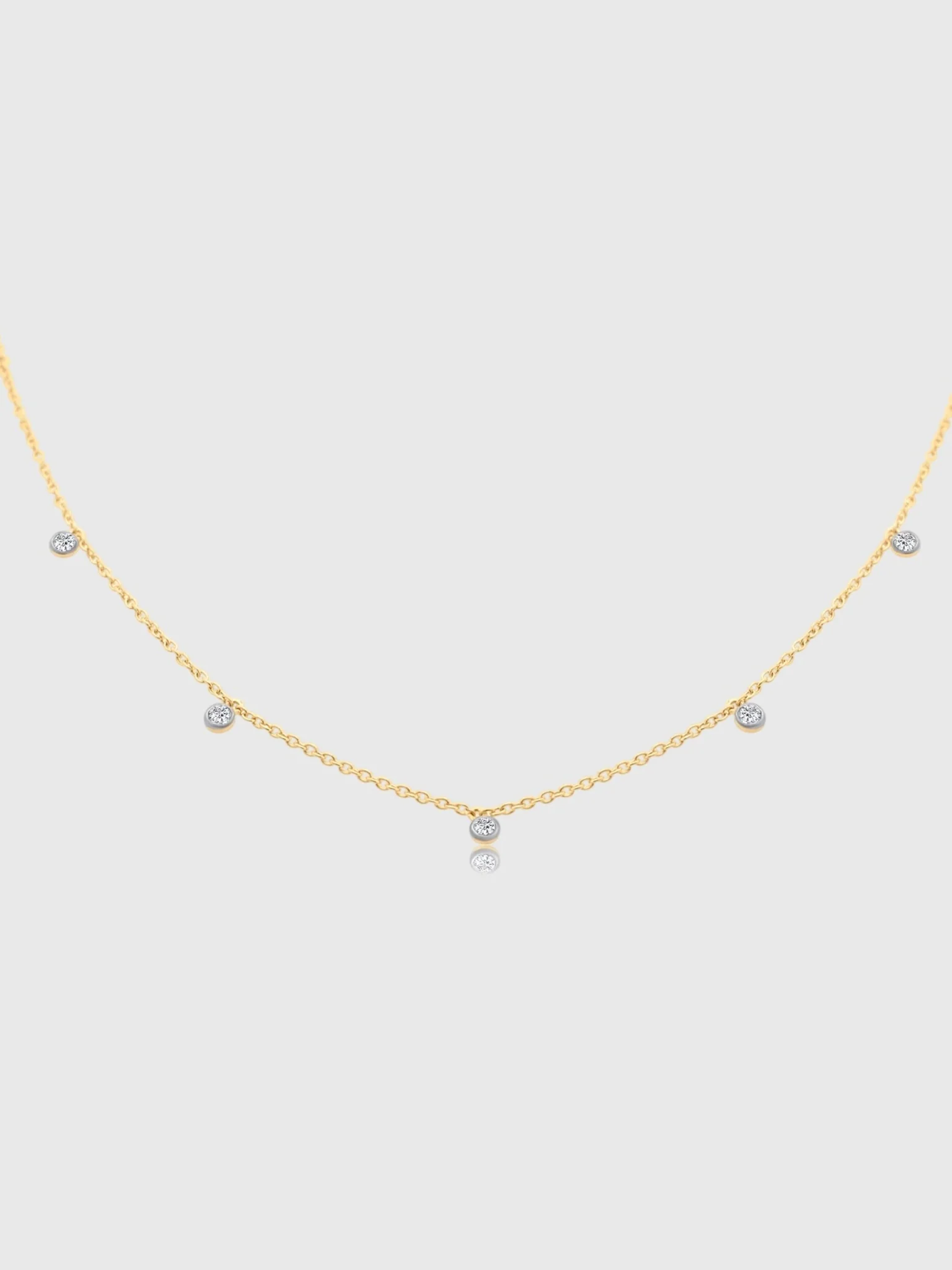 S. Bell Seven Diamond Confetti Necklace
