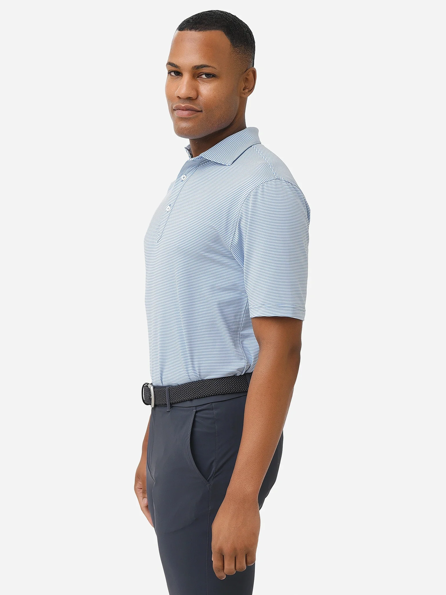 Saint Bernard Men's Carter Stripe Performance Polo - Image 18