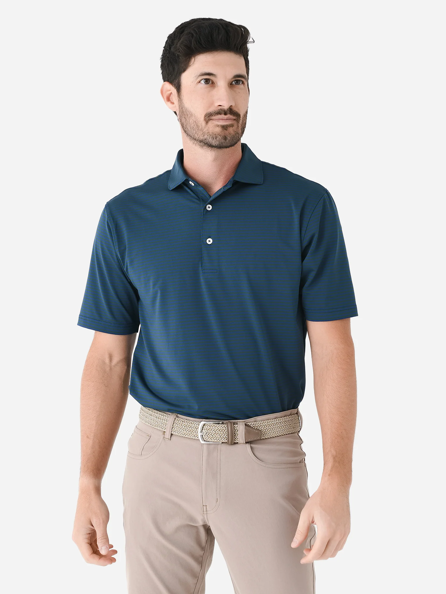Saint Bernard Men's Edward Stripe Performance Polo