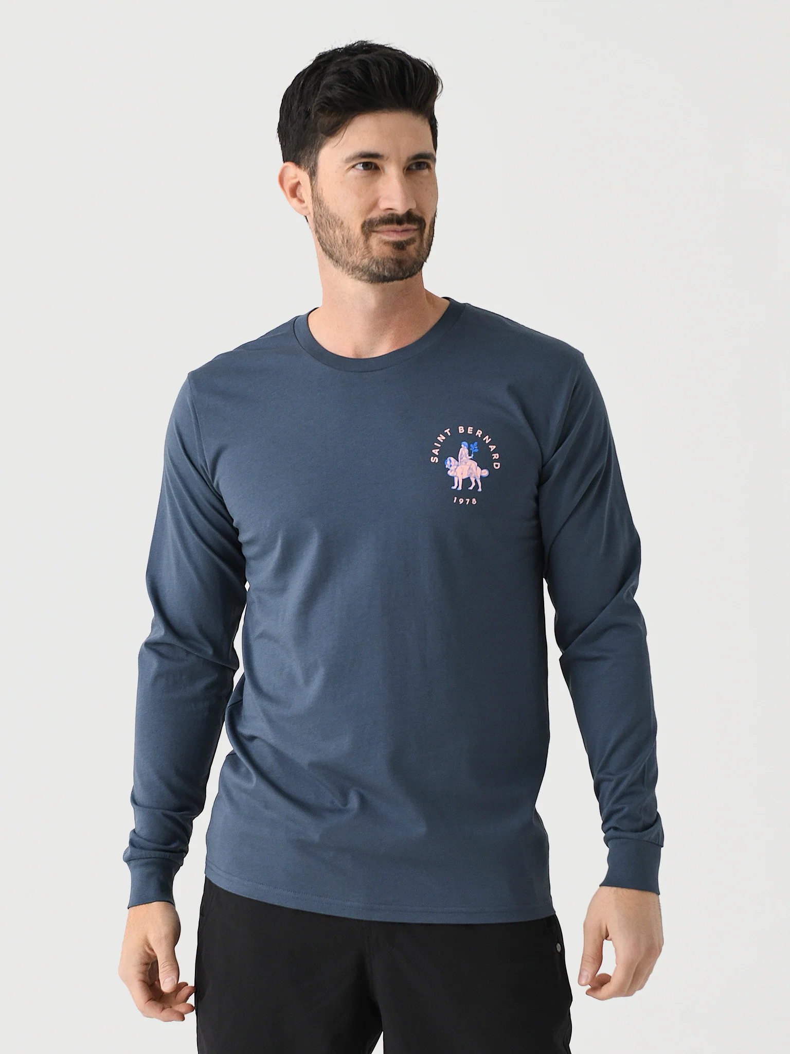 Saint Bernard Men's Goddess Long Sleeve Tee