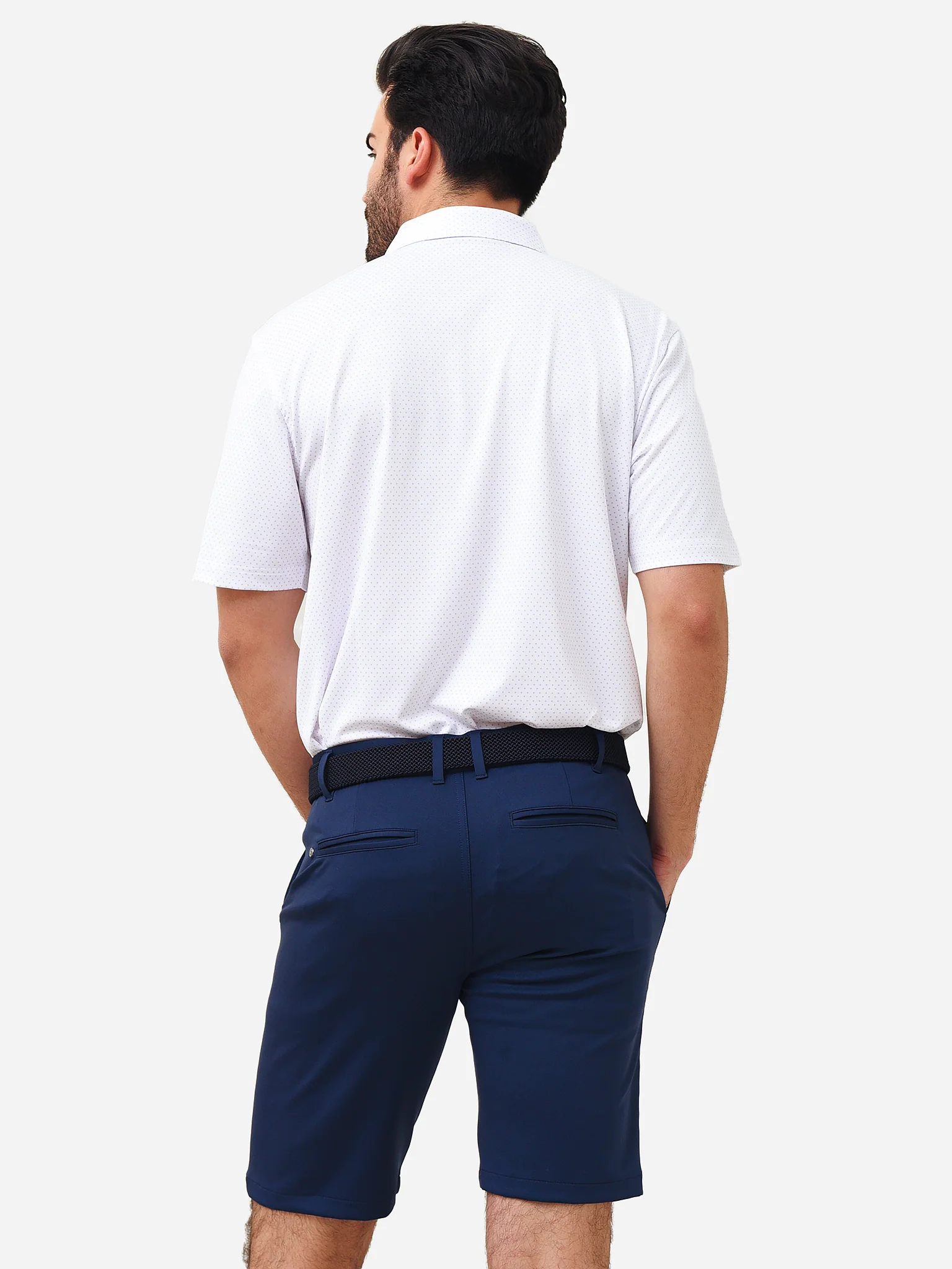 Saint Bernard Men's Grant Birdseye Performance Polo - Image 6
