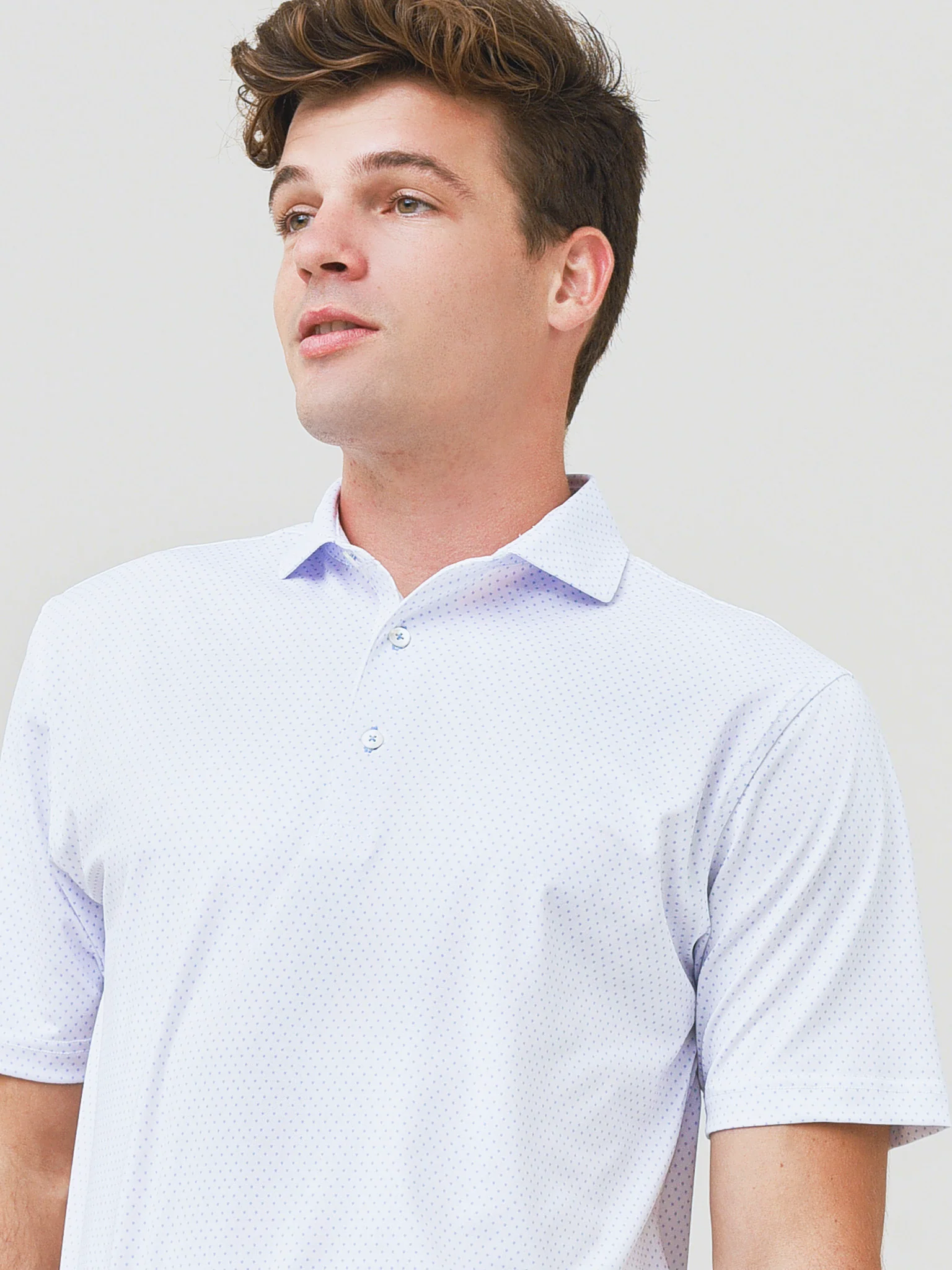 Saint Bernard Men's Grant Birdseye Performance Polo - Image 8