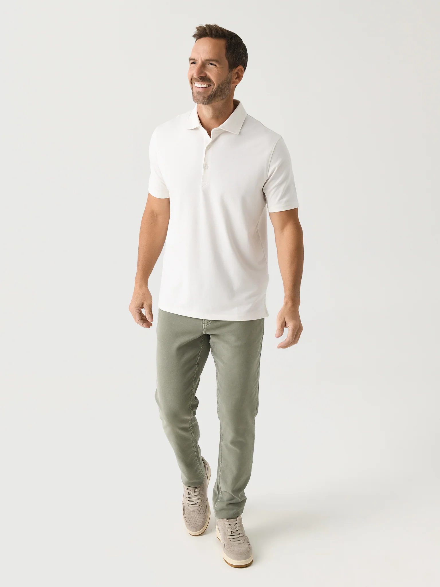 Saint Bernard Men's Hudson Retro Solid Polo - Image 2