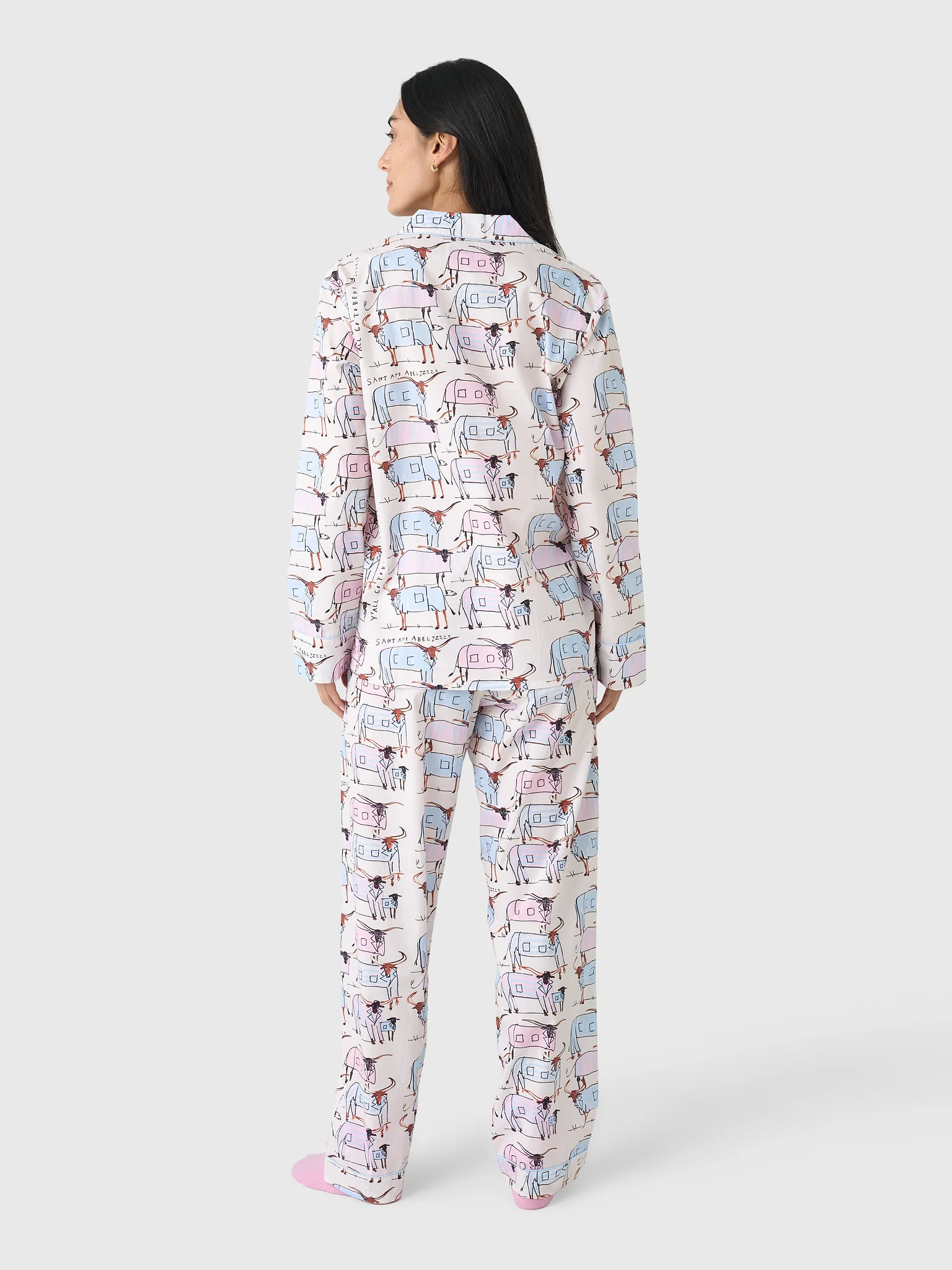 Sant And Abel Women's Longhorns Long Pajama Set - Image 3