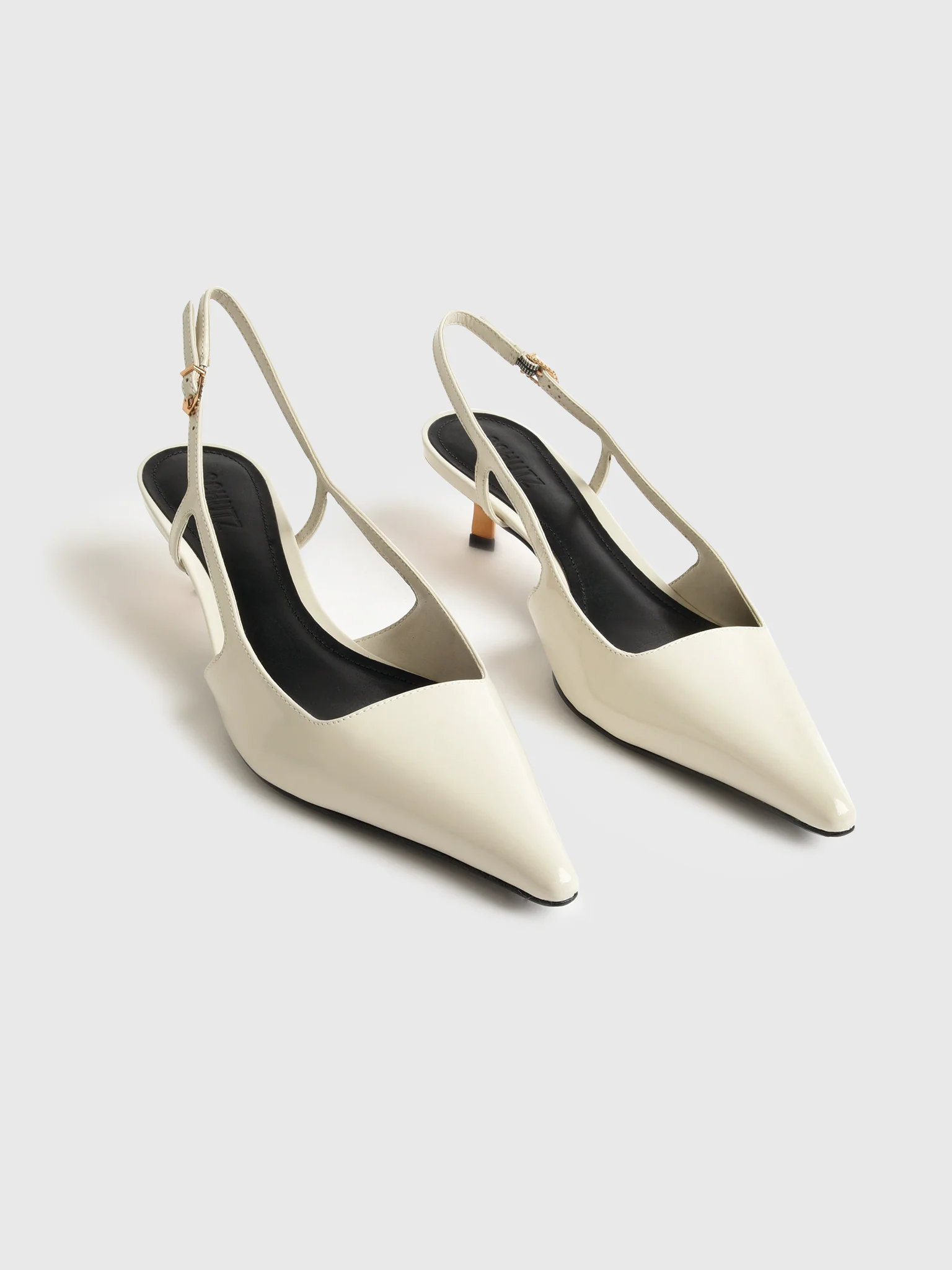 Schutz Women's Sophia Mid Leather Slingback Pump