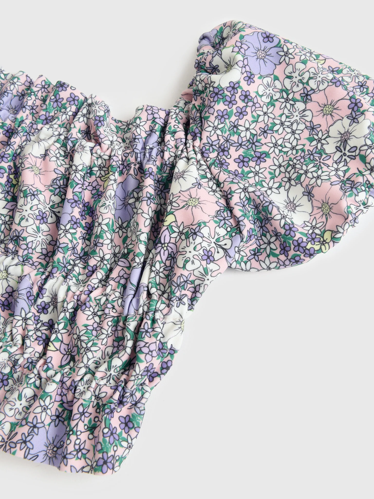 Shade Critters Girls' Smocked Puff Sleeve Bikini Set - Image 2