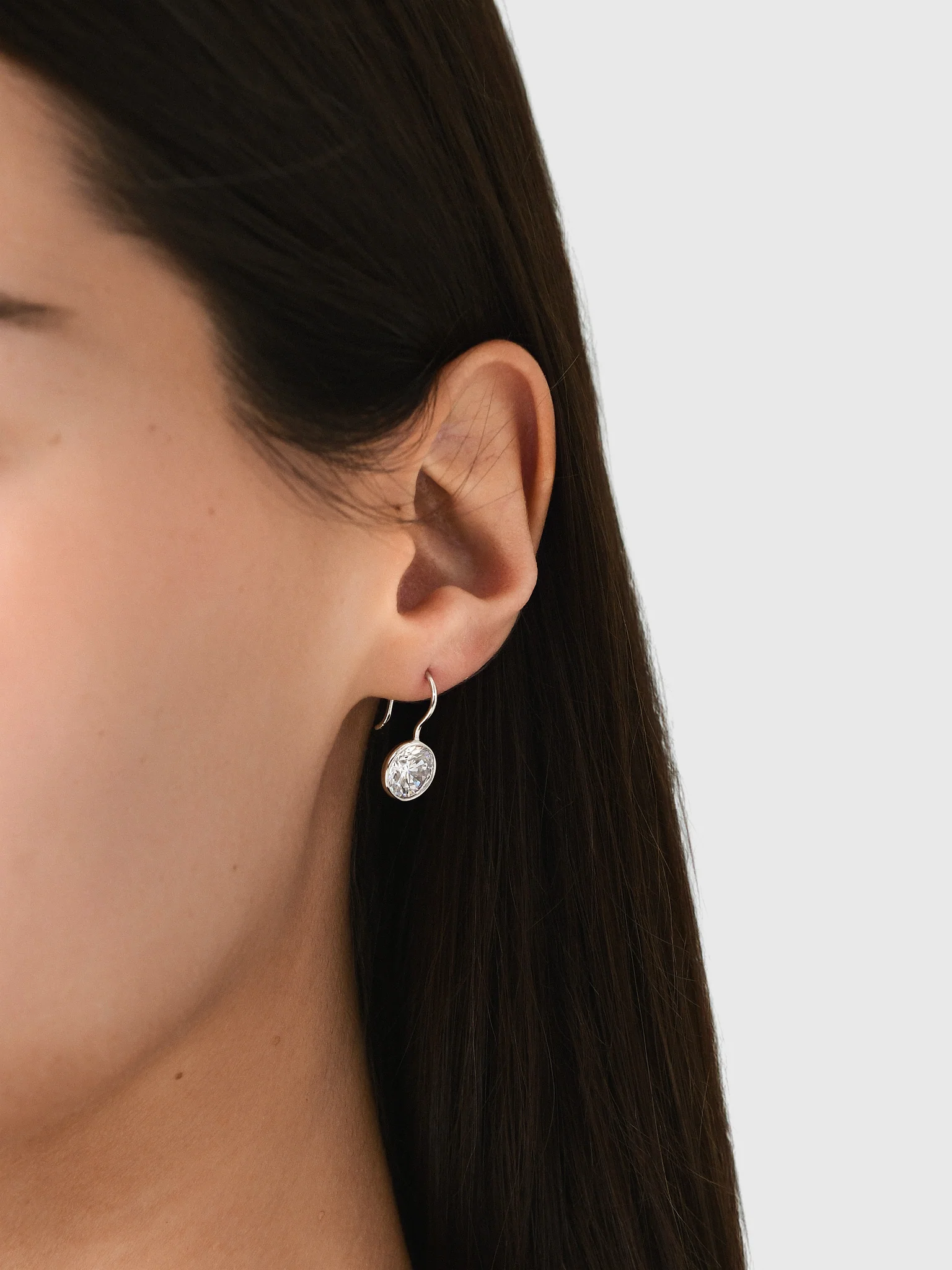 Shashi Bezel Drop Earrings - Image 4
