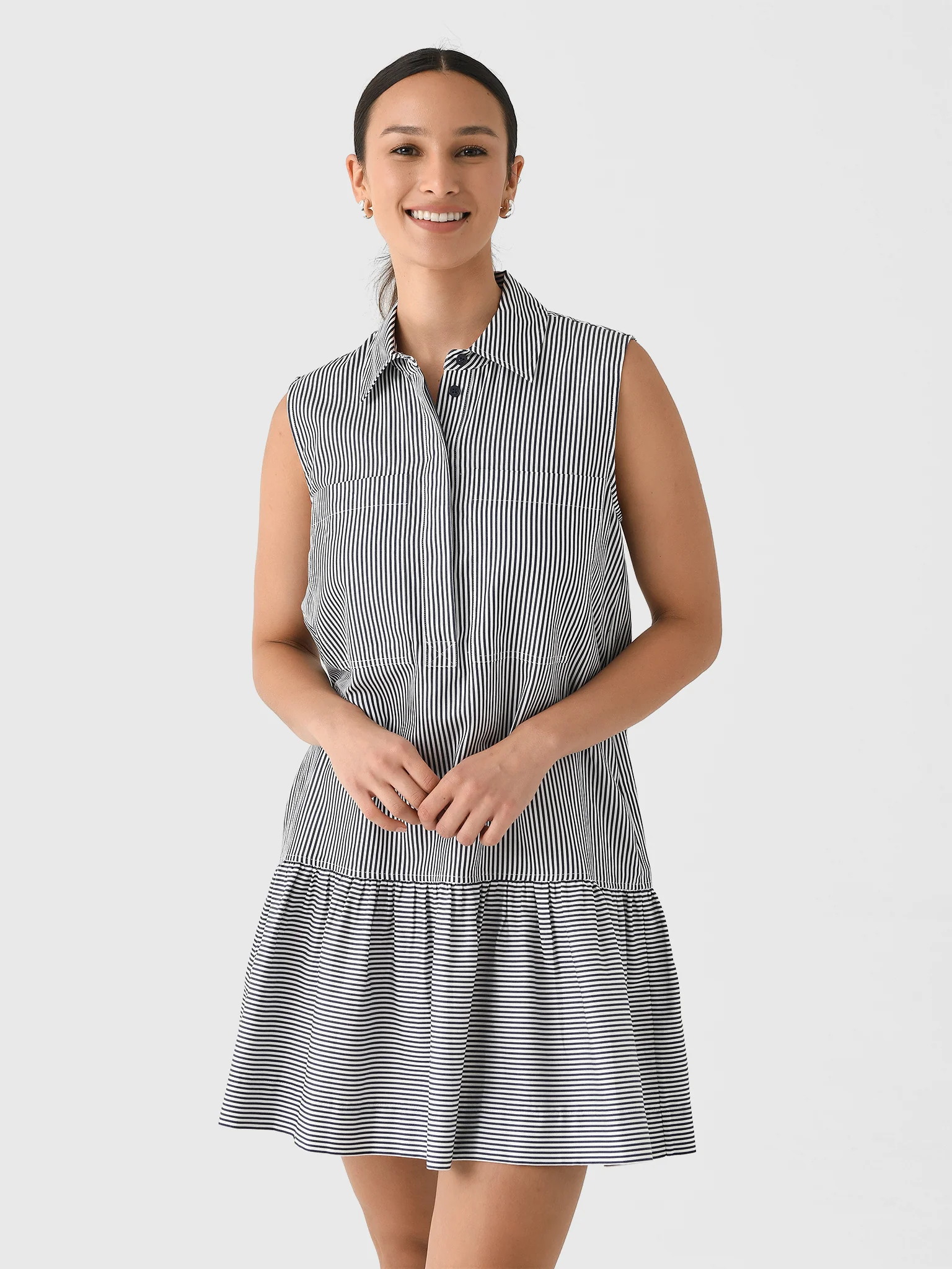 Simkhai Women's Candace Mini Shirt Dress