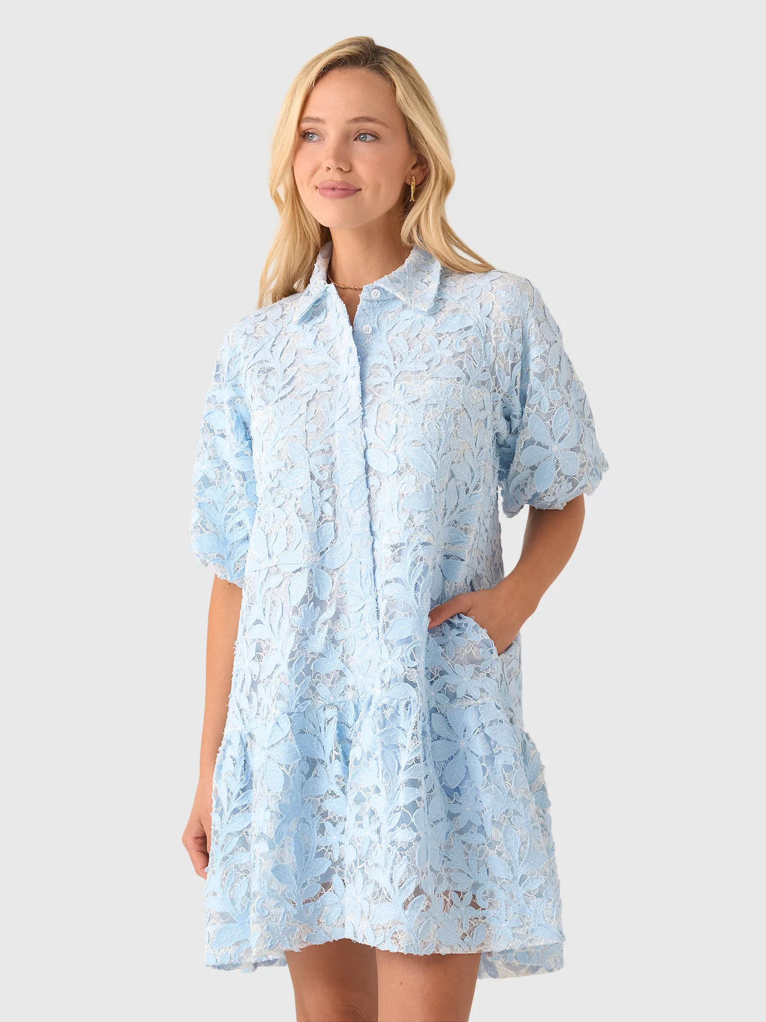Simkhai Women's Crissy Cotton Lace Mini Dress - Image 6